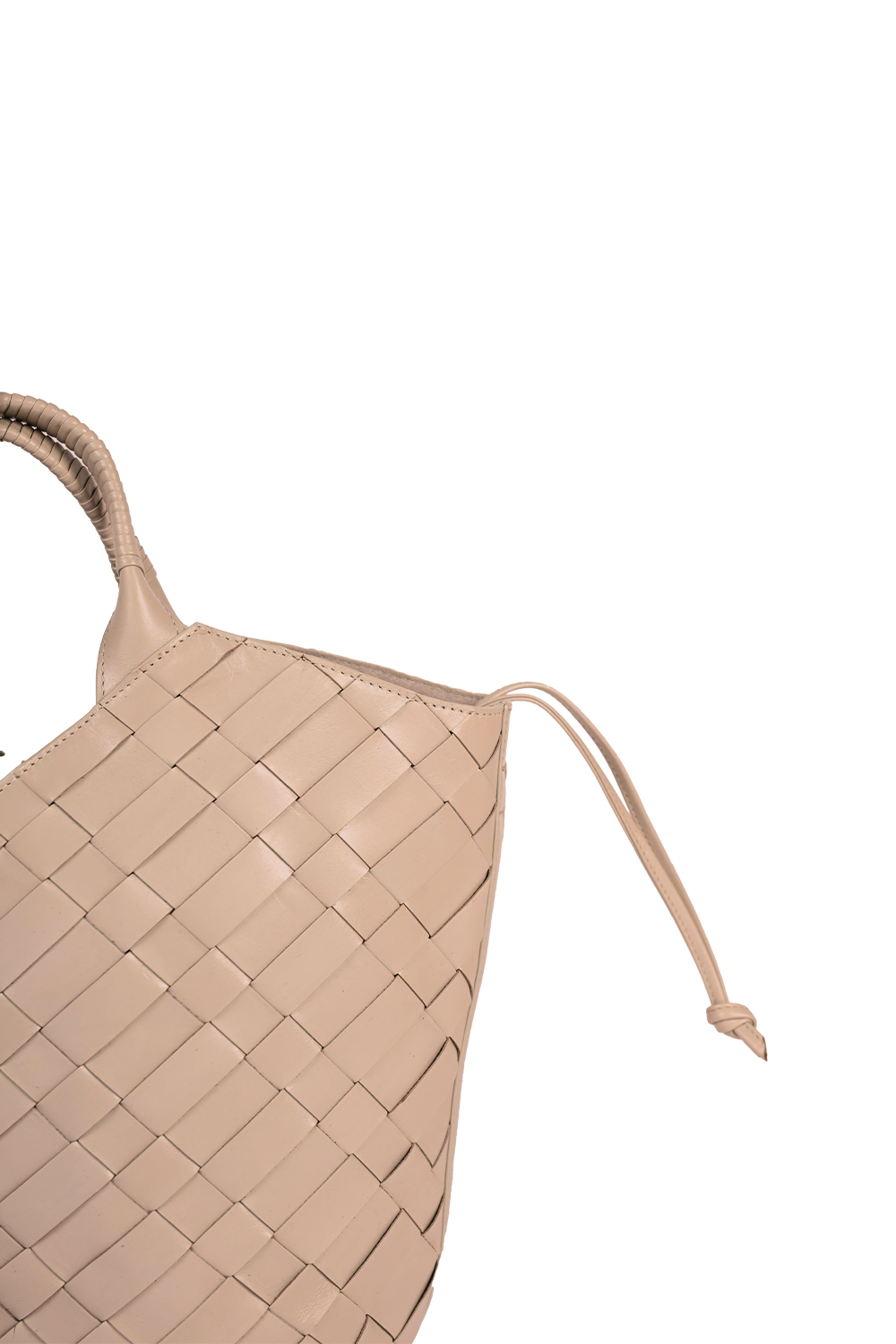 Cabas Woven Shopper in Taupe