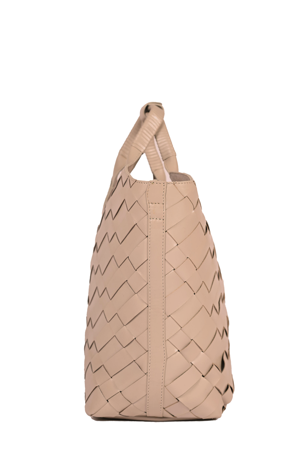 Cabas Woven Shopper in Taupe