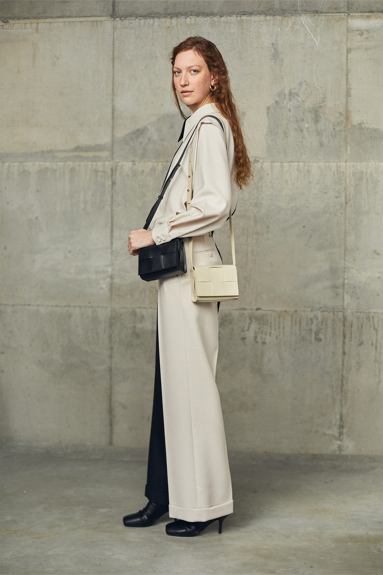 Matchbox Mini Cross Body in Pumice