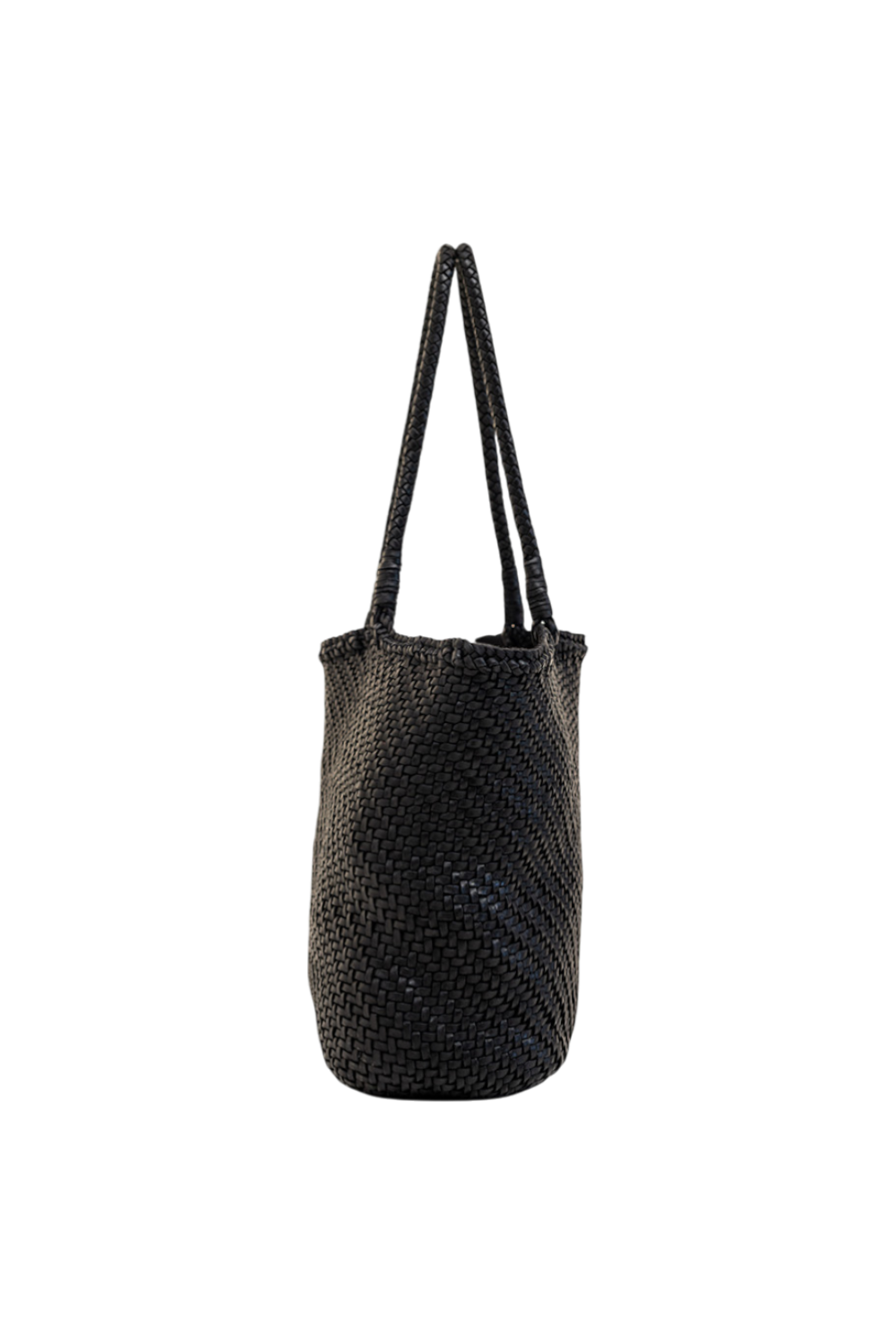 Lana Woven Tote in Black