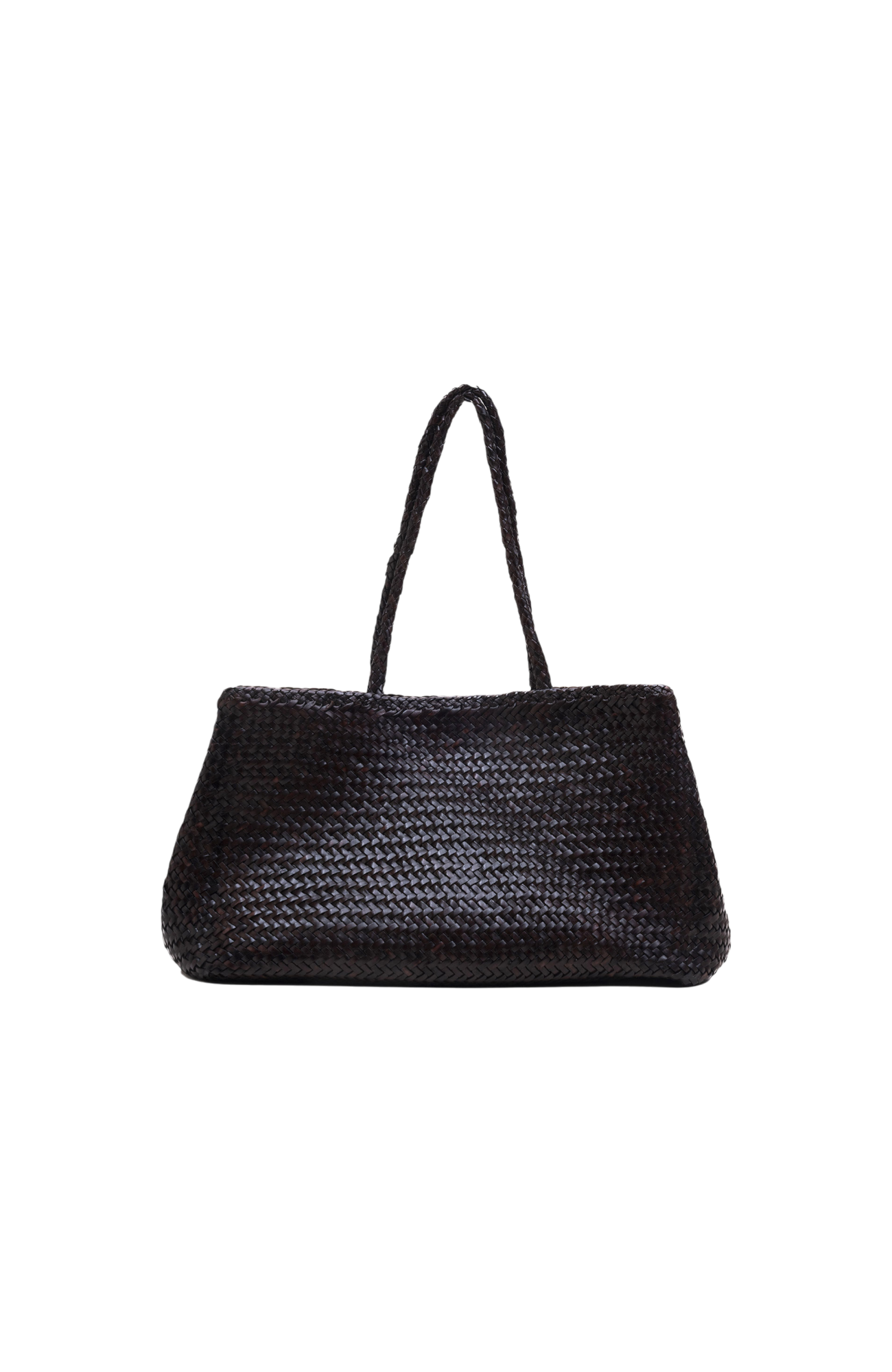 Romy Woven Tote in Crema
