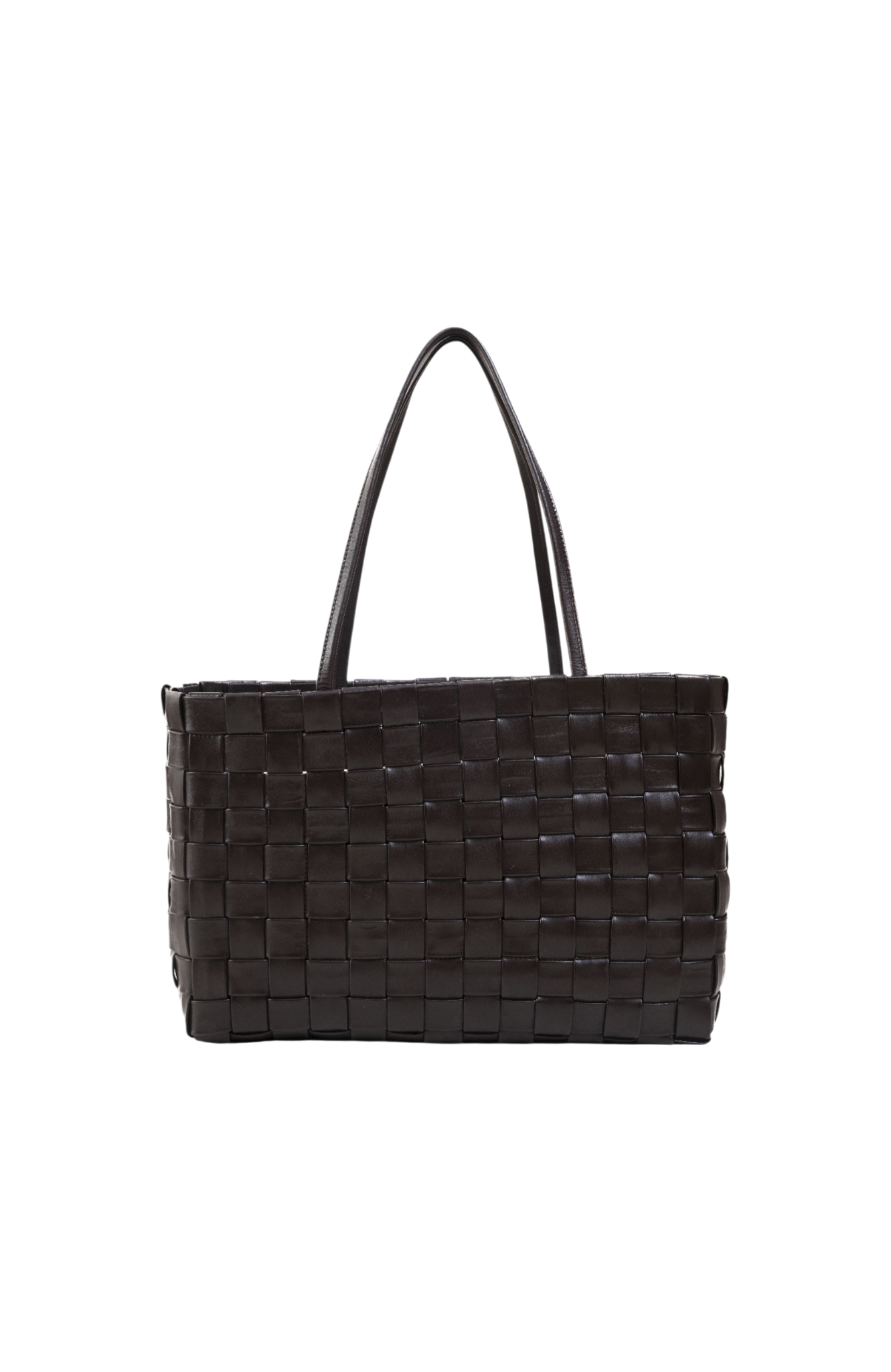 Tessa Woven Shopper in Crema