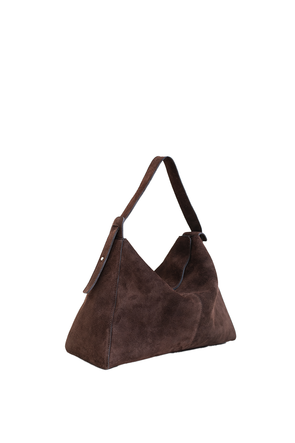 Shiloh Suede Shoulder Bag in Crema Suede