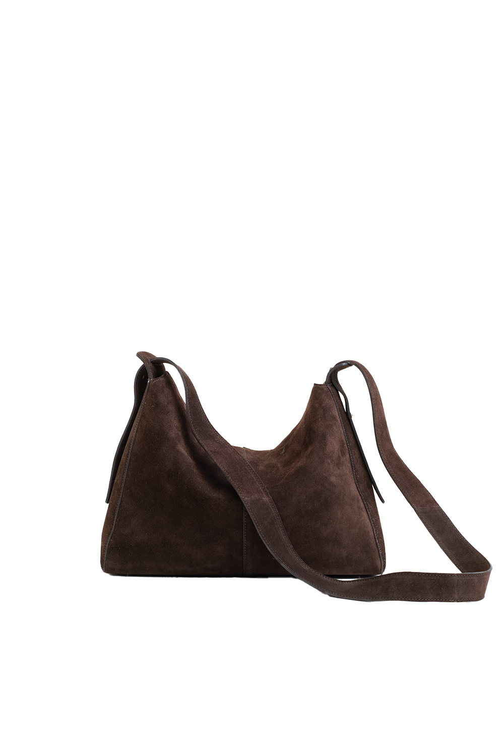 Shiloh Suede Shoulder Bag in Crema Suede