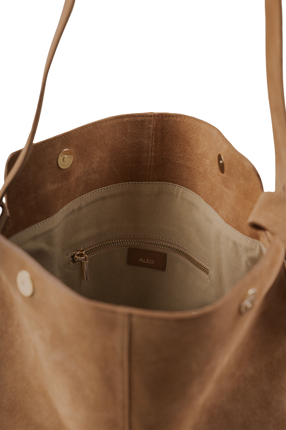 Shiloh Suede Shoulder Bag in Toffee Suede