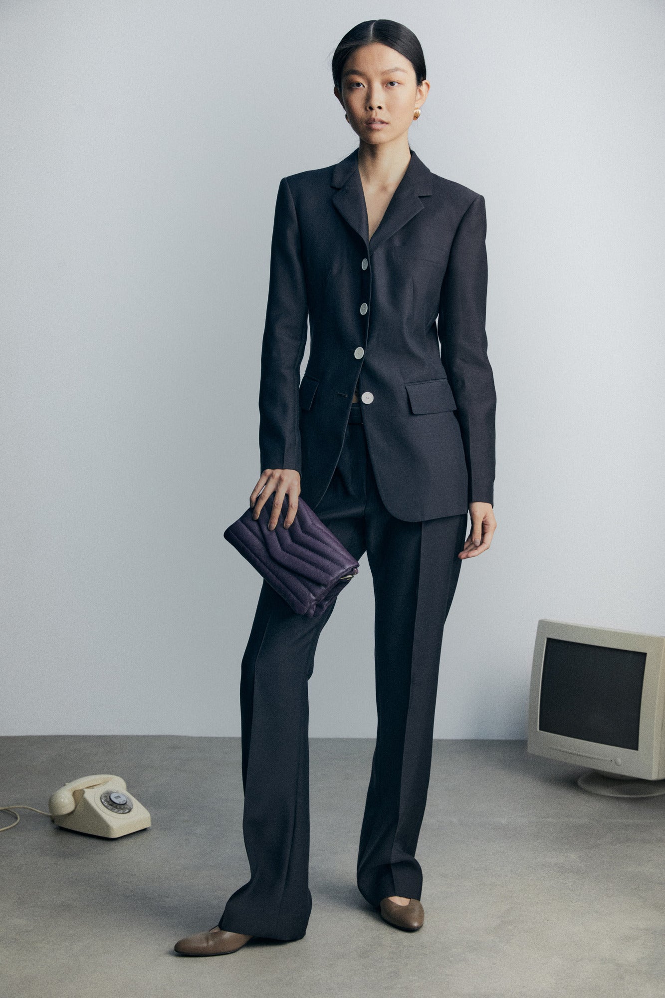 Darlo Mini Cross Body Bag in Midnight Plum