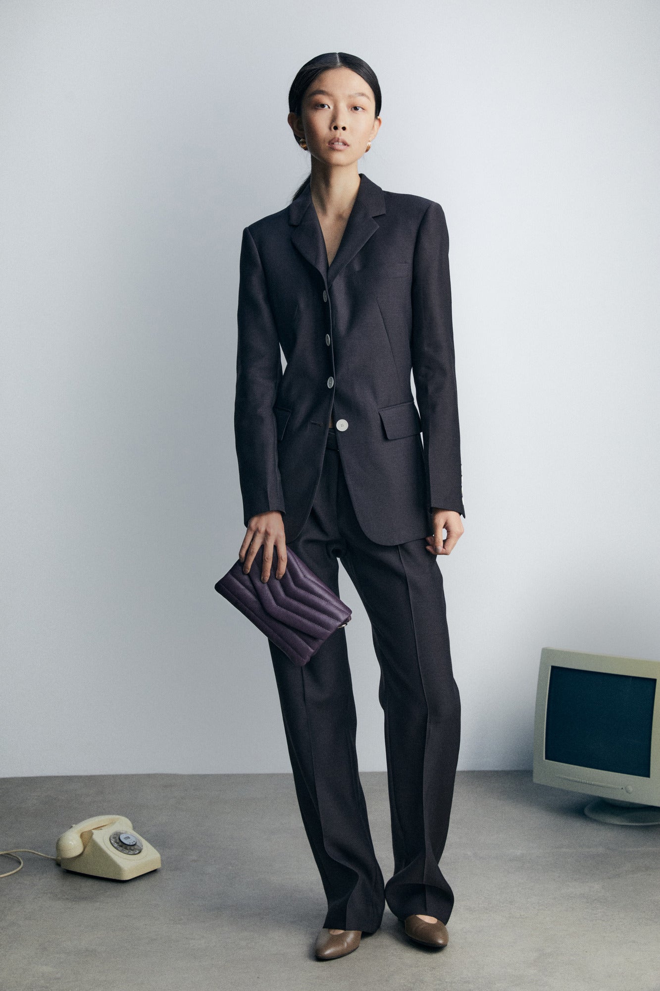 Darlo Mini Cross Body Bag in Midnight Plum