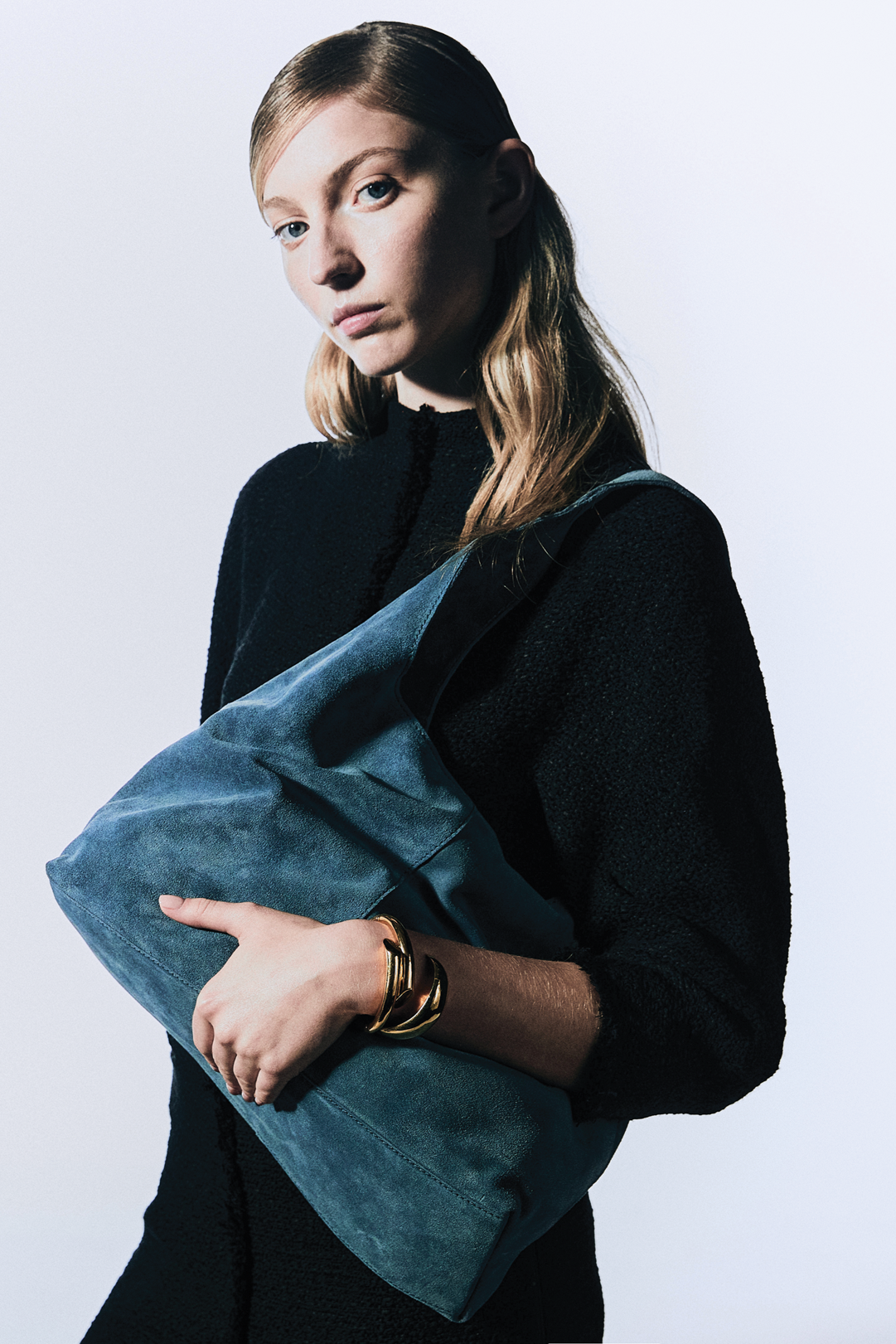 Lola Shopper Hobo in Slate Suede