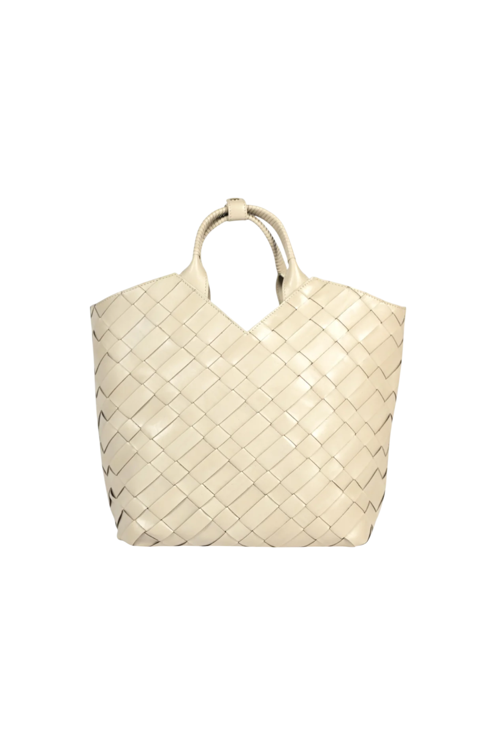 Cabas Woven Shopper in Pumice