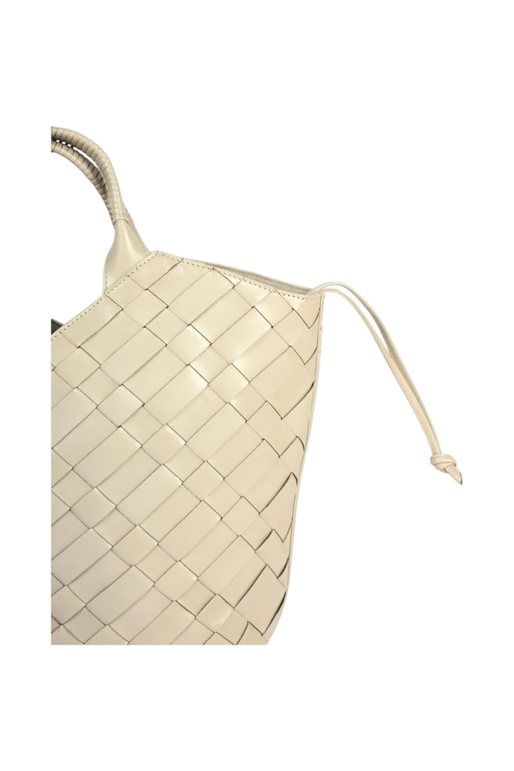 Cabas Woven Shopper in Ivory