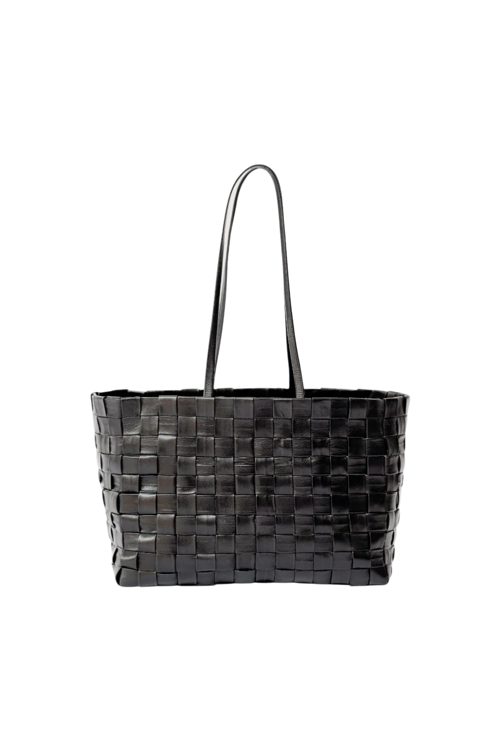 Tessa Woven Shopper in Black