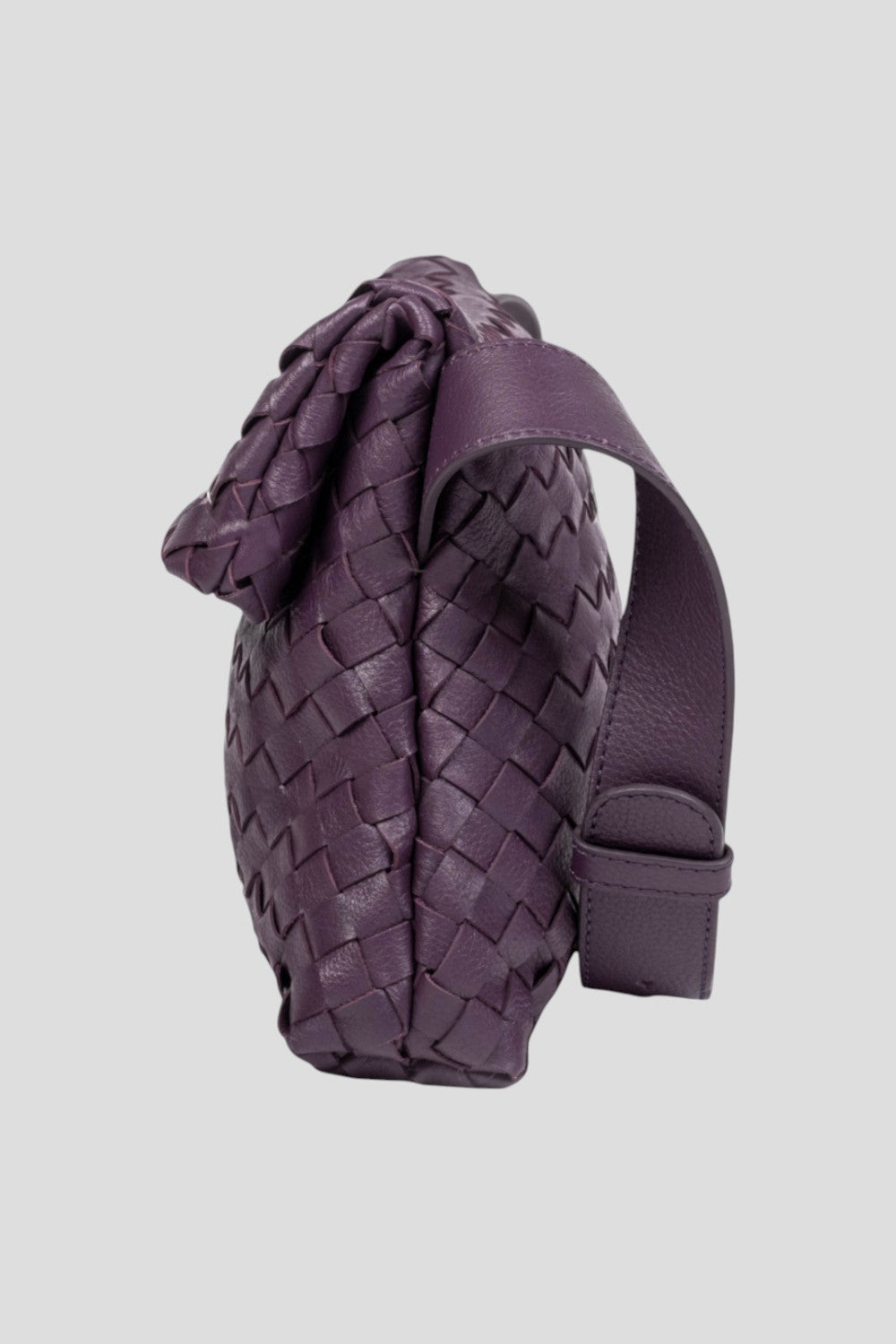 Bella Woven Cross Body Bag-Midnight Plum