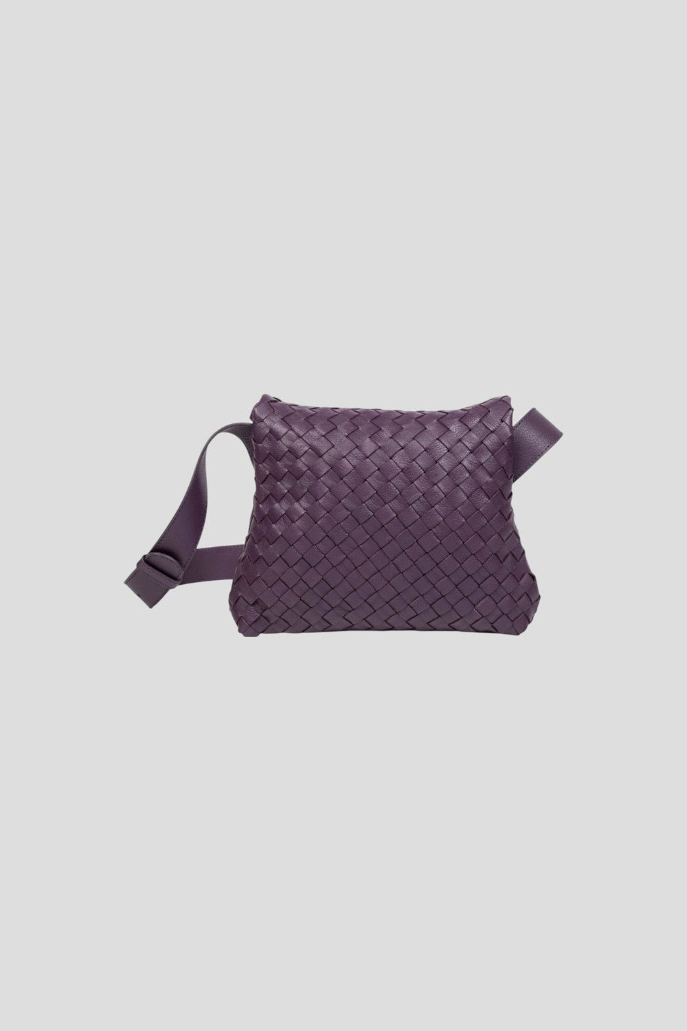 Bella Woven Cross Body Bag-Midnight Plum