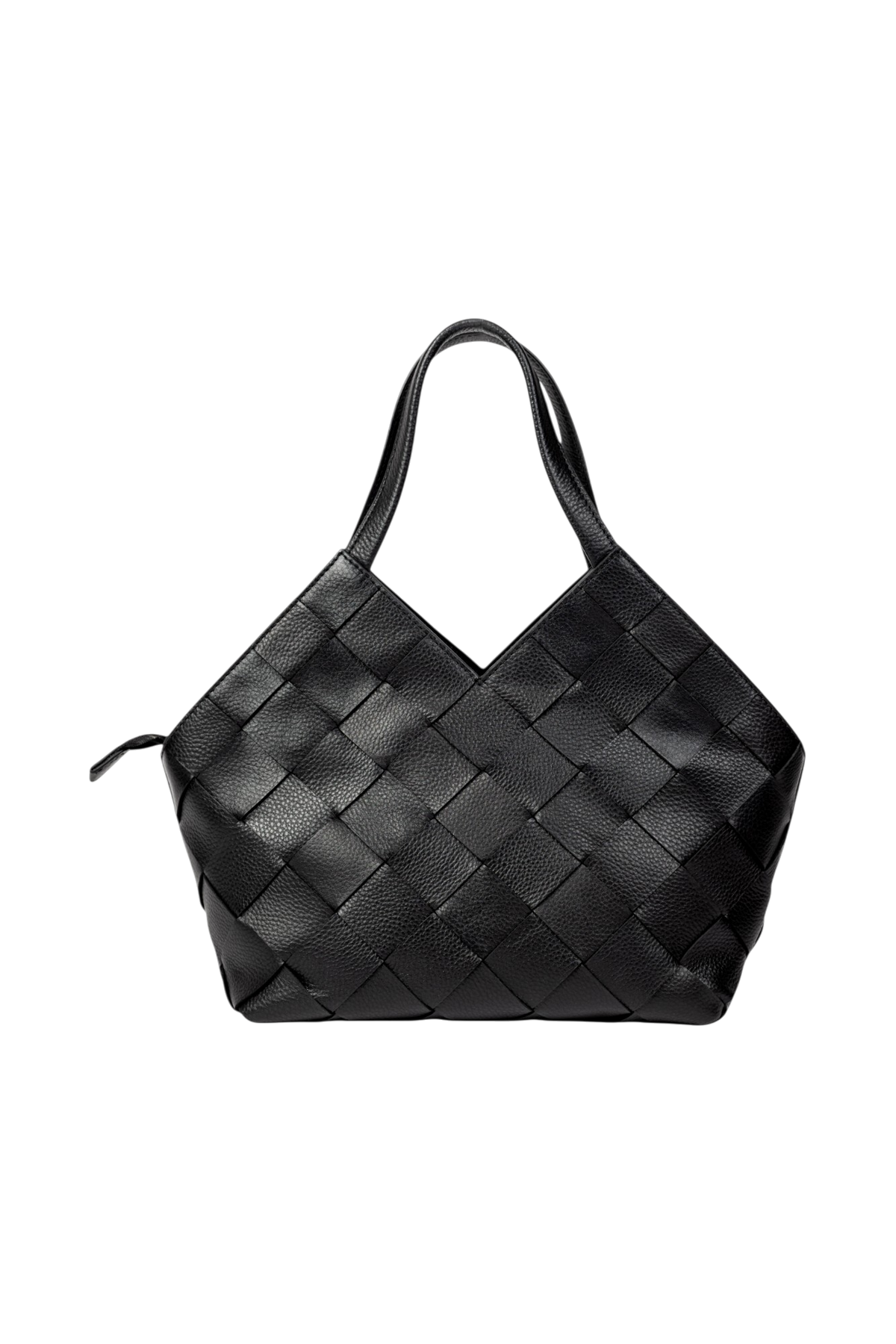 Palmo Handwoven Shopper Bag in Black