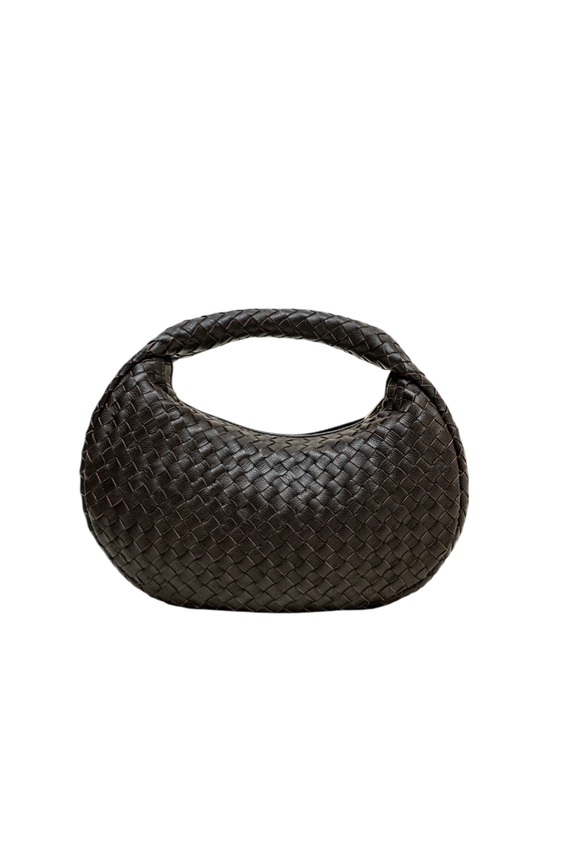 Laluna Woven Shoulder Bag in Fondant