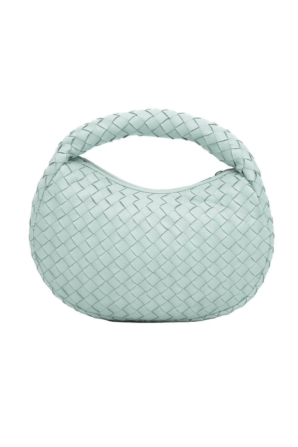Laluna Mini Woven Shoulder Bag in Sea Spray