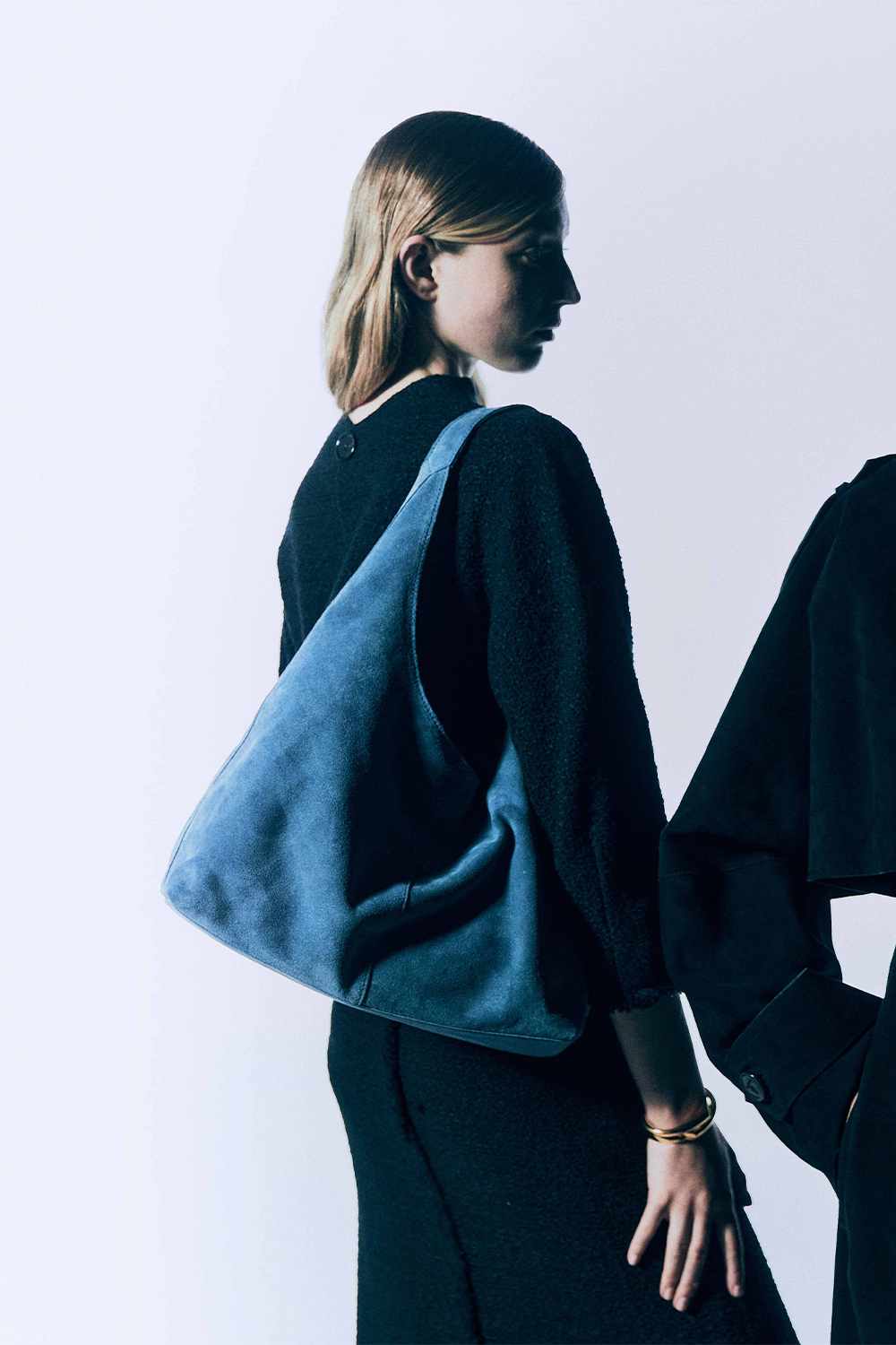 Lola Shopper in Slate Suede