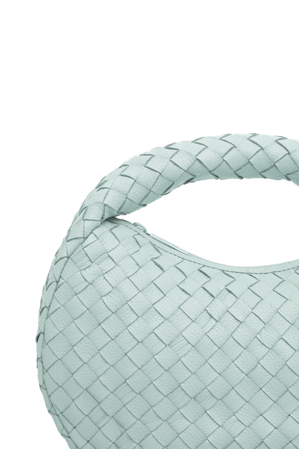 Laluna Mini Woven Shoulder Bag in Sea Spray
