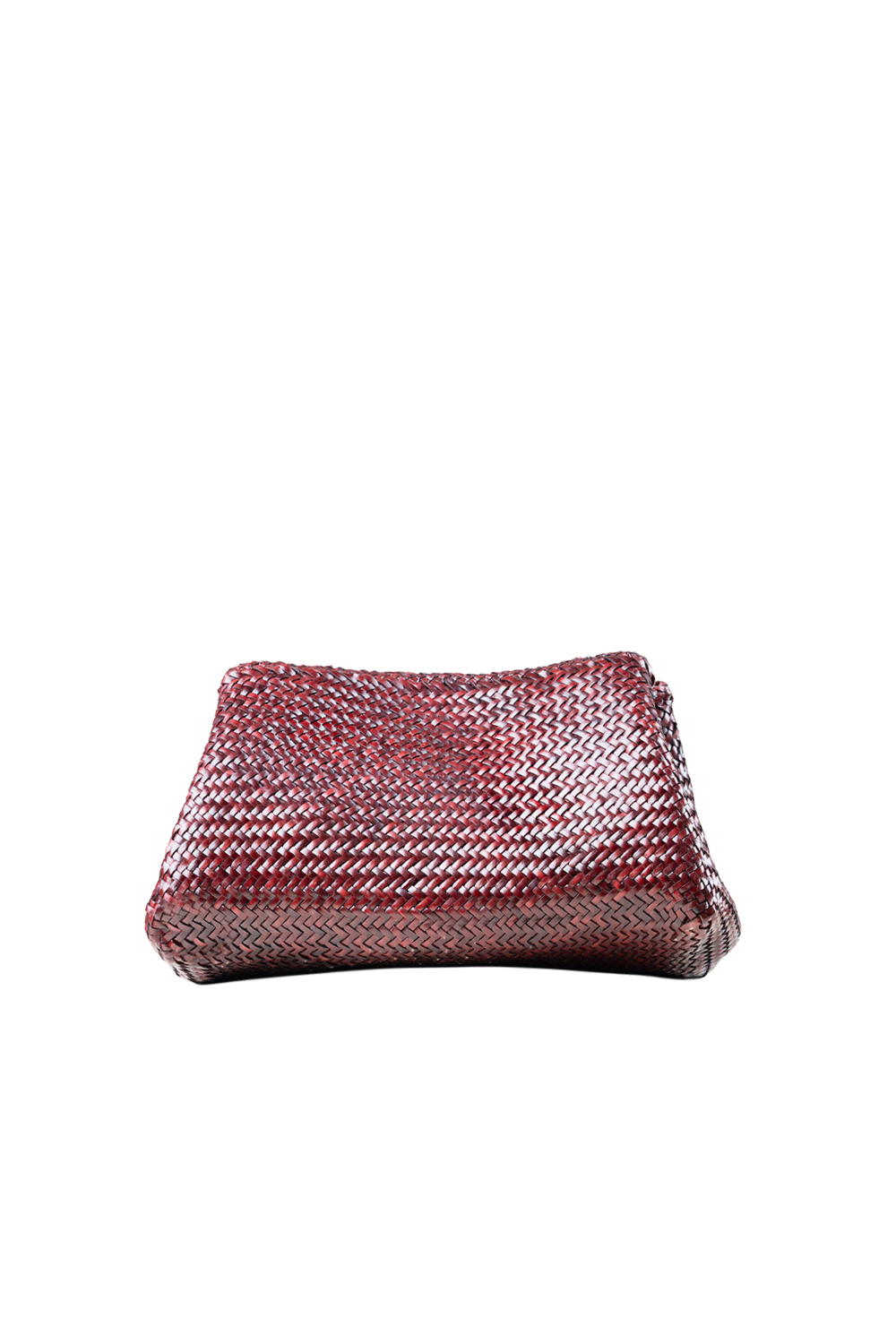 Romy Woven Tote in Plum
