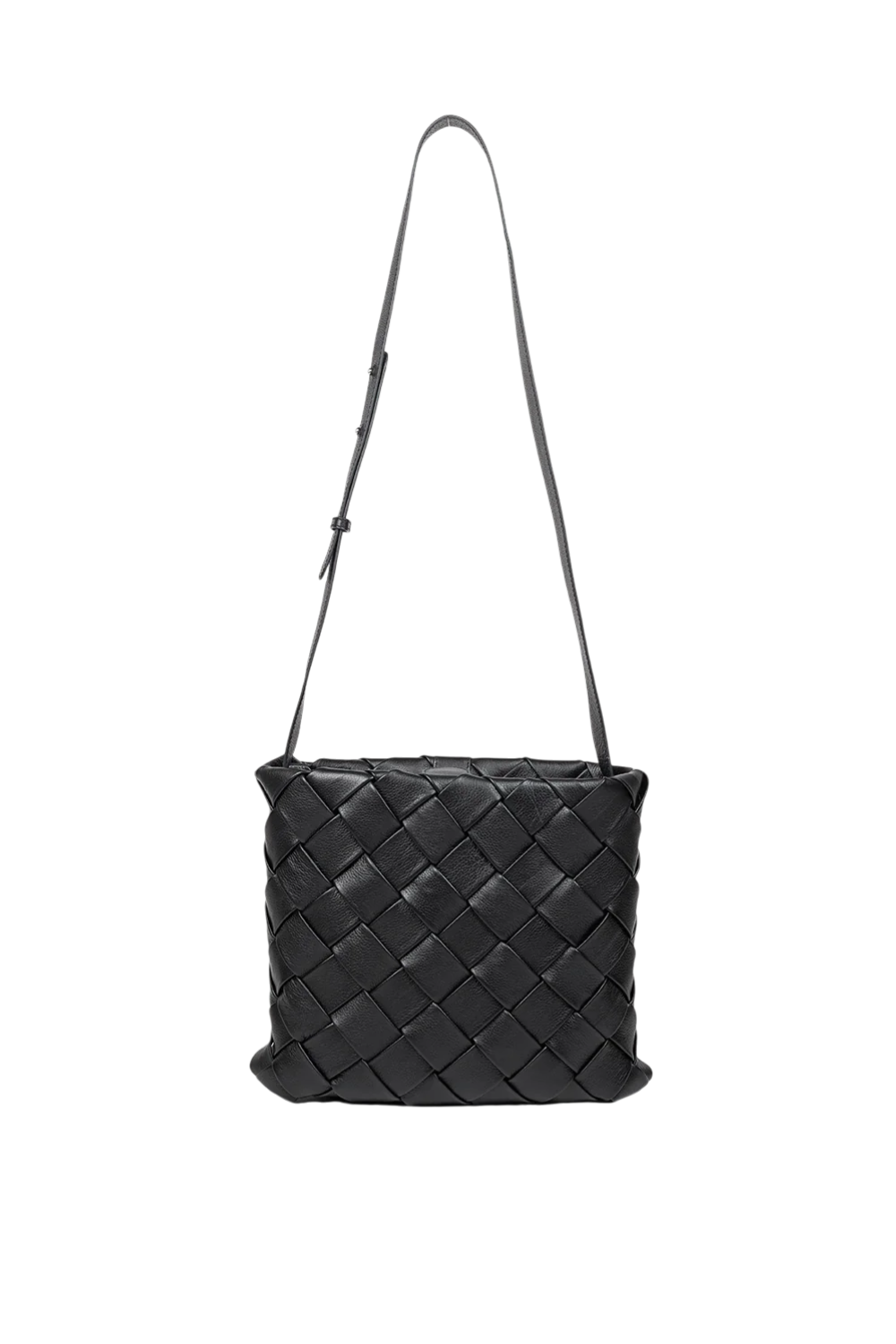 Porter Woven Cross Body in Black