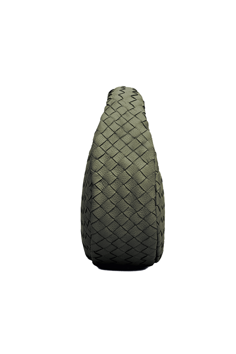 Laluna Mini Woven Shoulder Bag in Olive