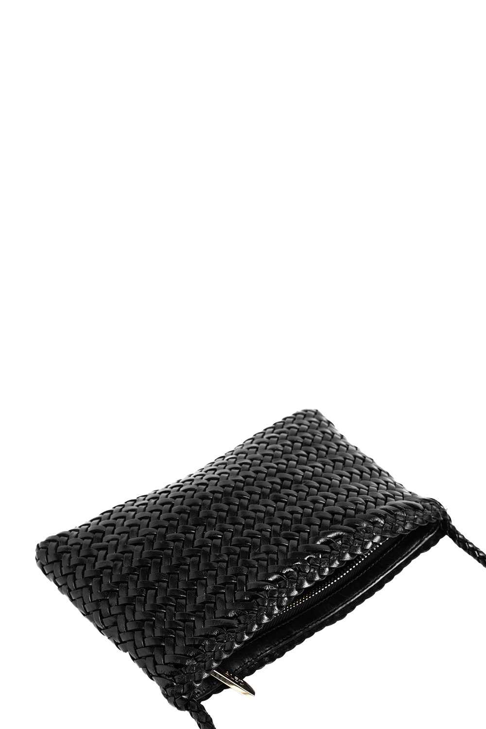 Fiya Woven Crossbody Bag in Black