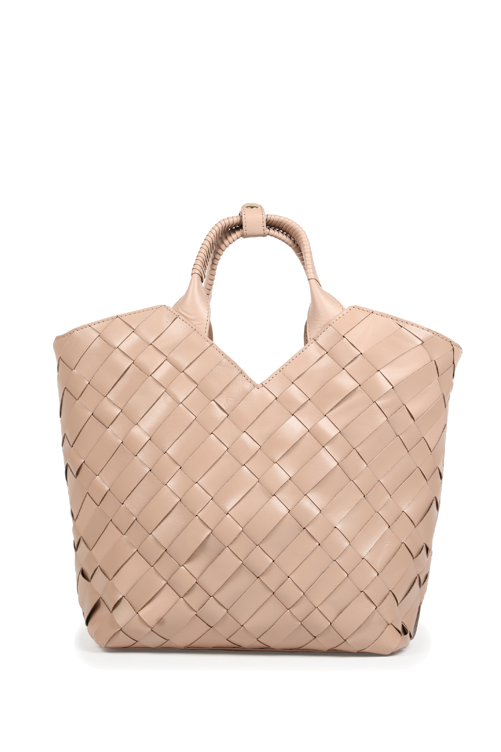 Cabas Woven Shopper in Taupe