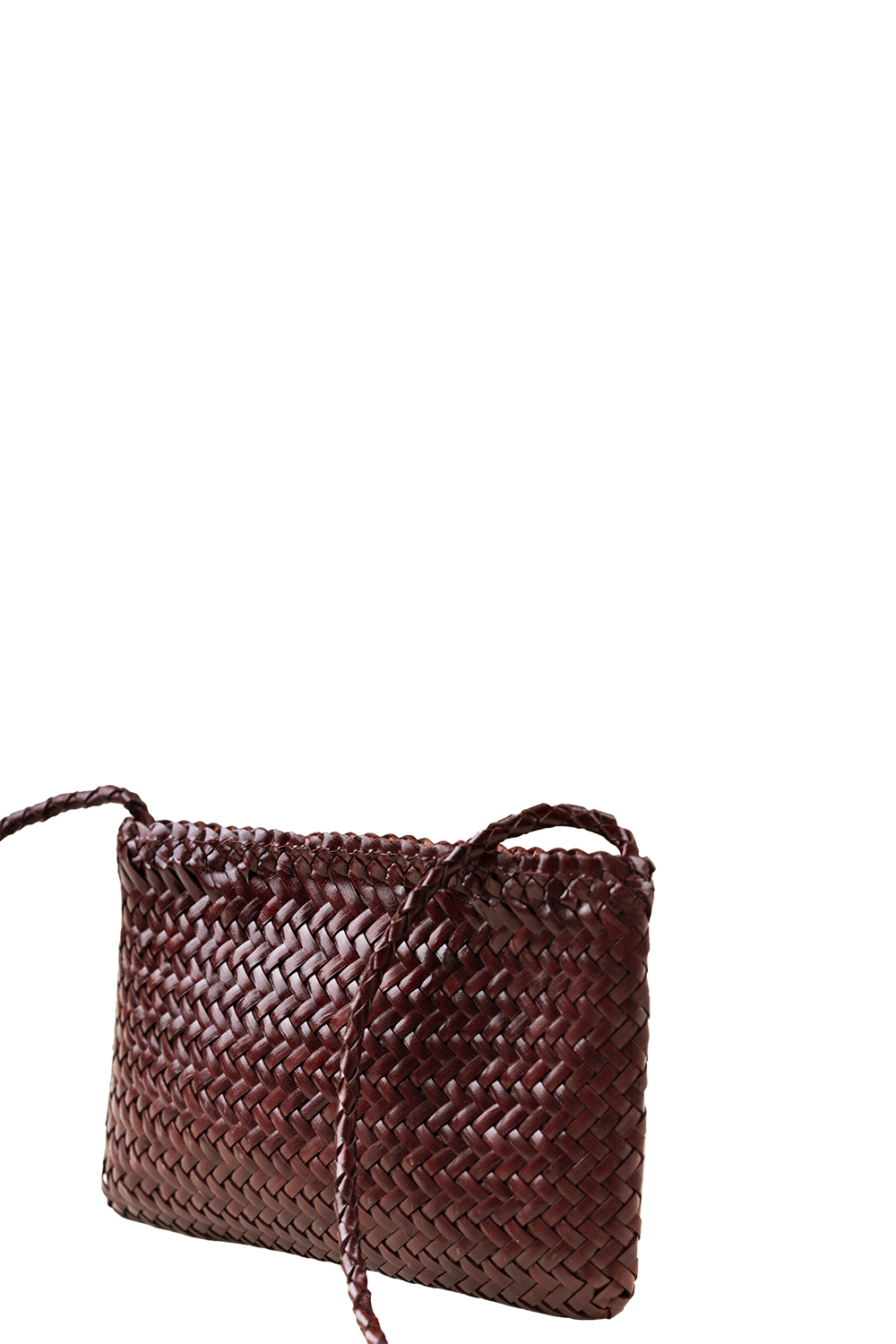 Fiya Woven Crossbody Bag in Toffee Taledo