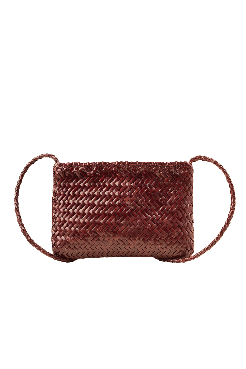 Fiya Woven Crossbody Bag in Toffee Taledo