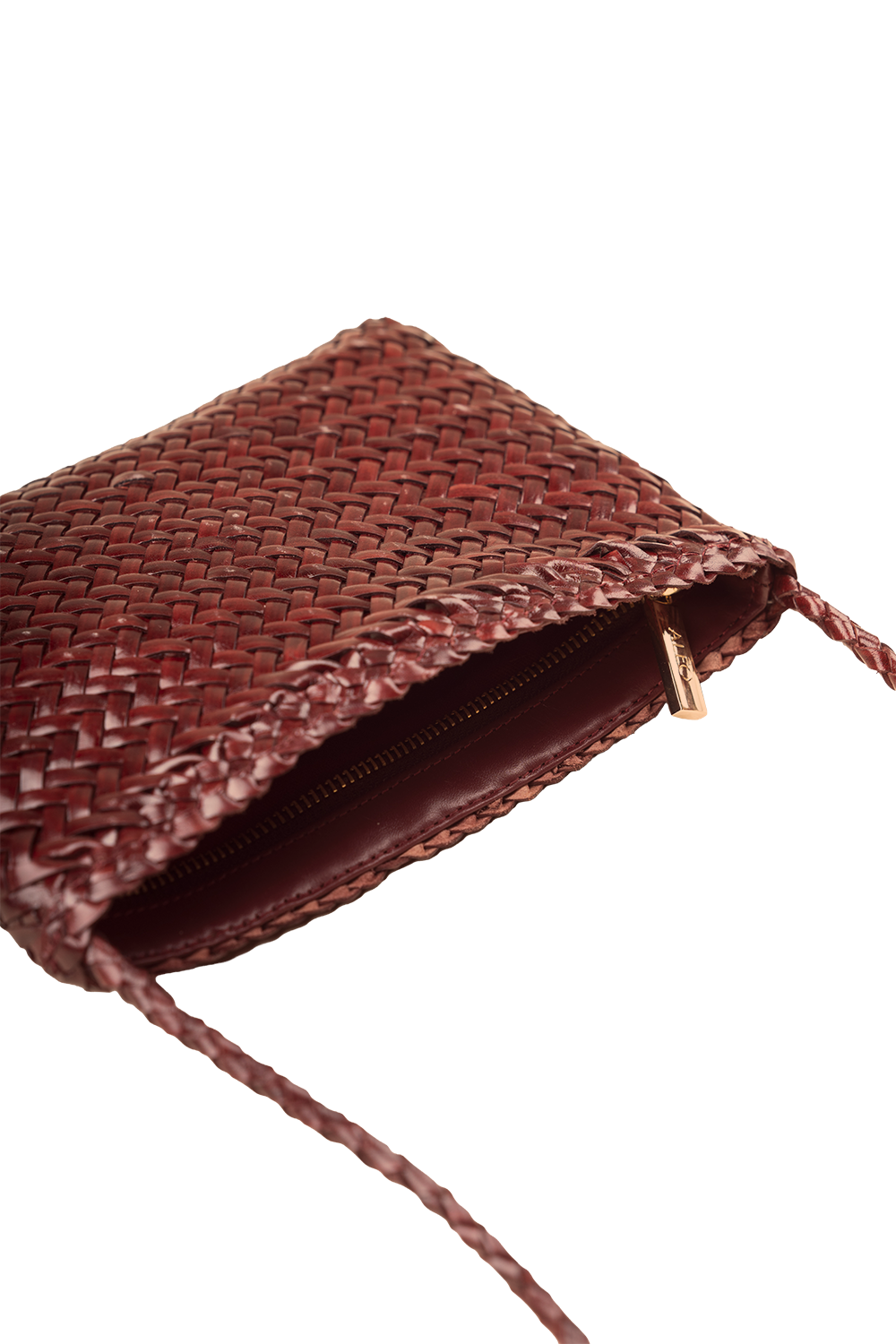 Fiya Woven Crossbody Bag in Toffee Taledo