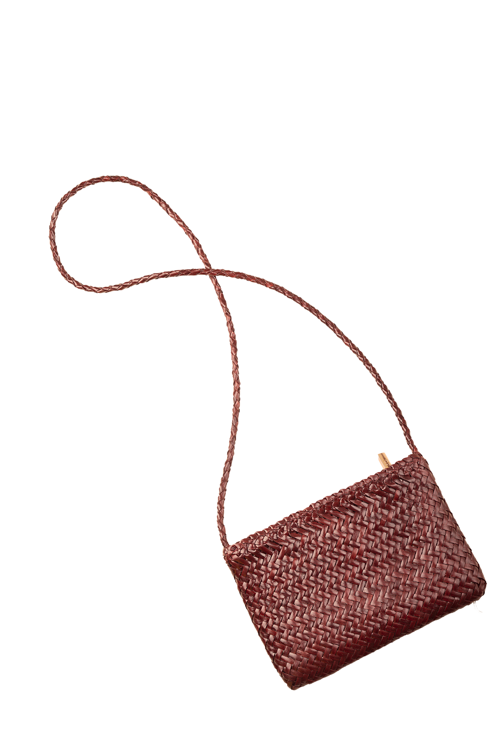 Fiya Woven Crossbody Bag in Toffee Taledo