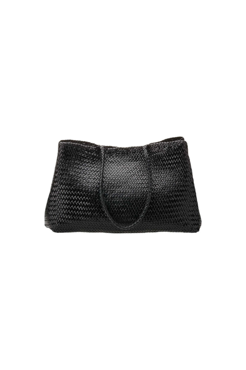 Romy Woven Tote in Black
