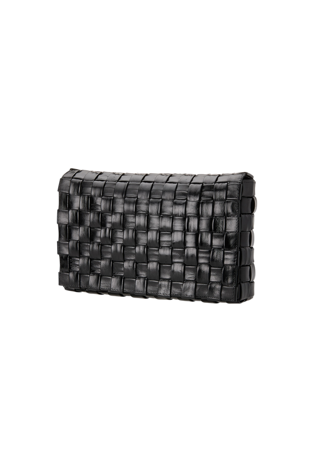 Cleo Handwoven Clutch in Black