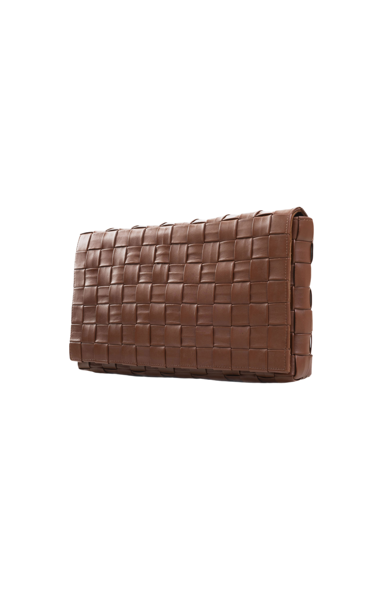 Cleo Handwoven Clutch in Toffee Taledo