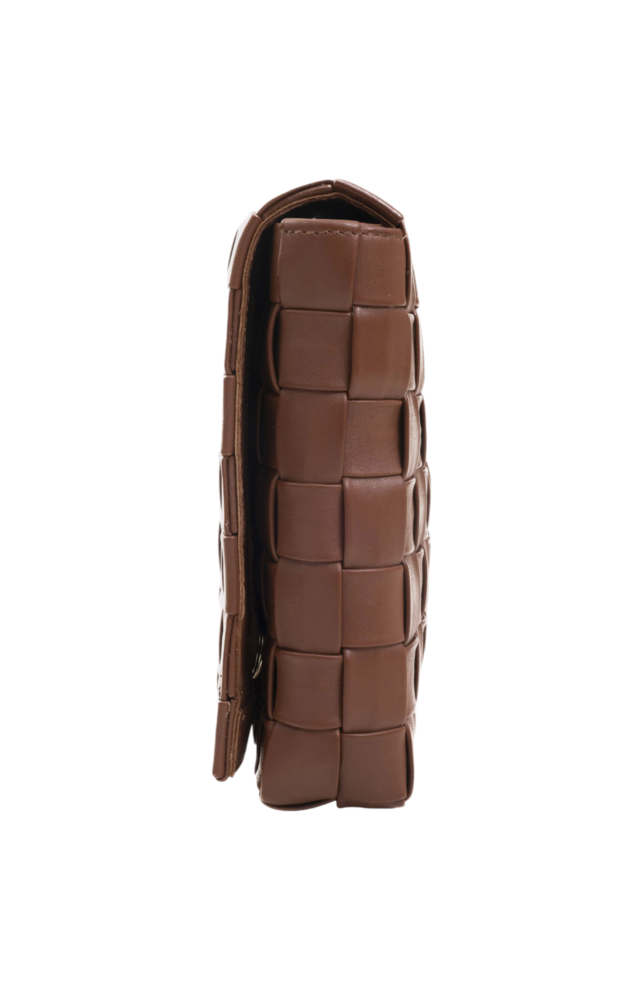 Cleo Handwoven Clutch in Toffee Taledo