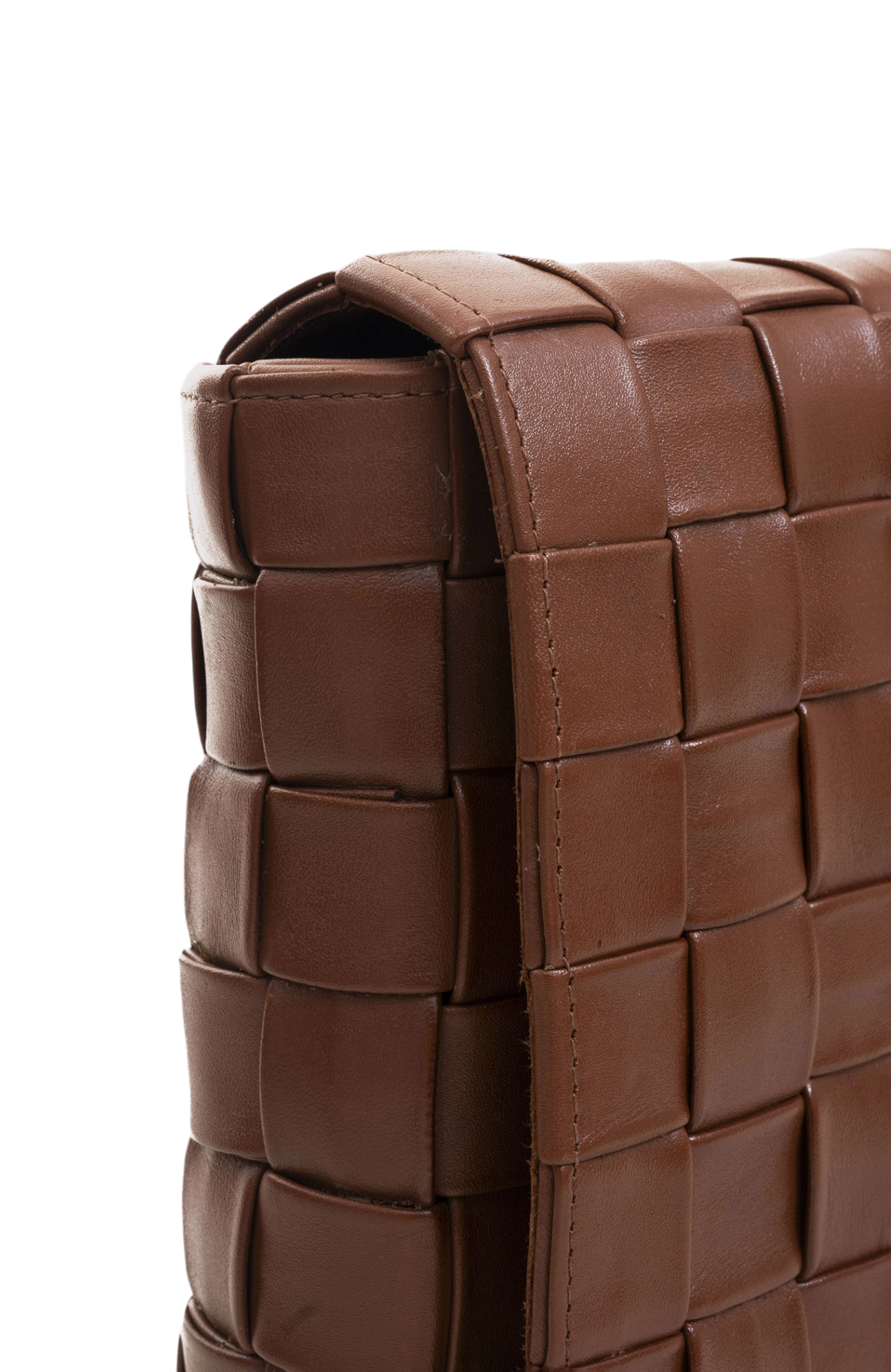 Cleo Handwoven Clutch in Toffee Taledo