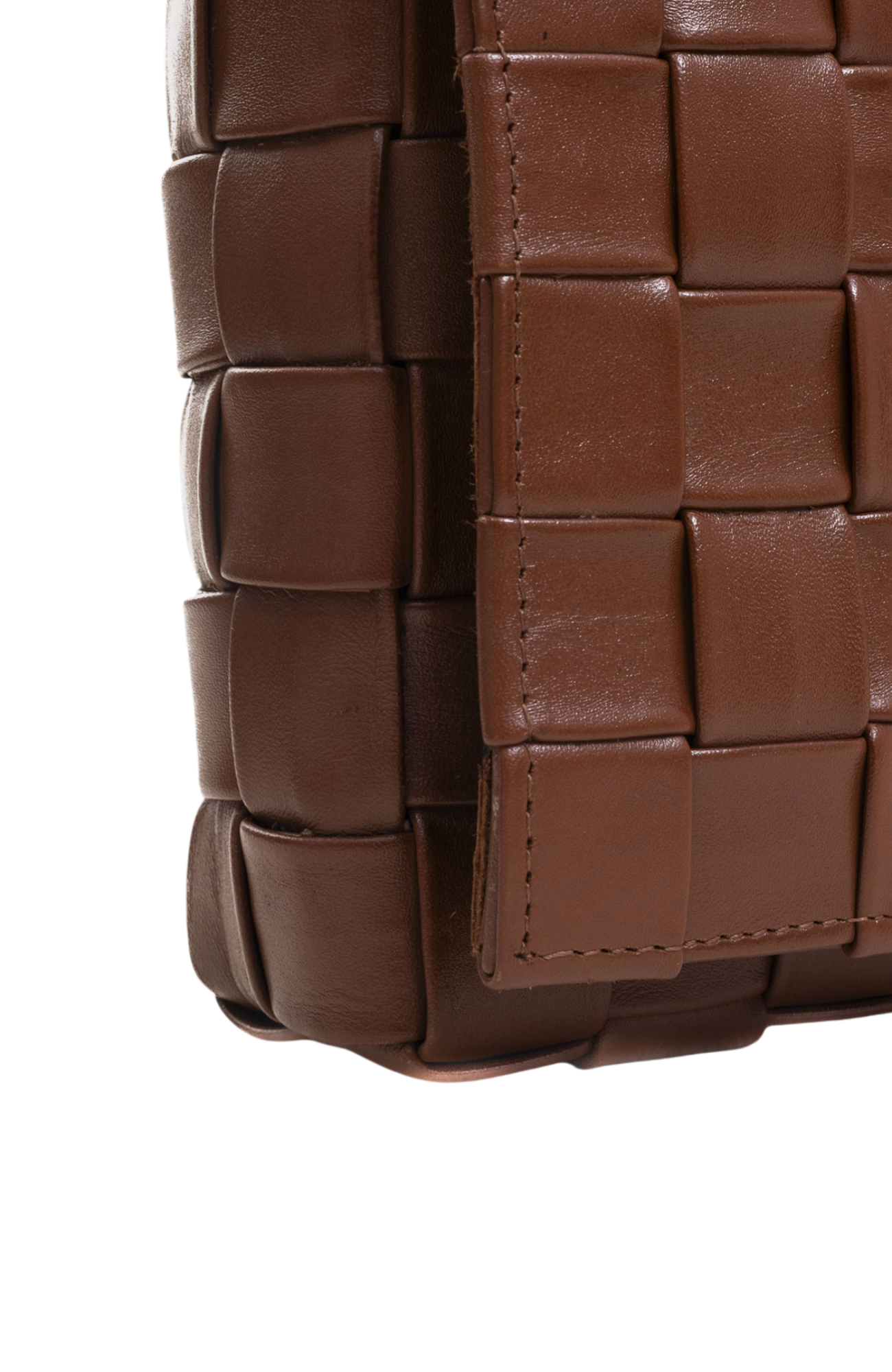 Cleo Handwoven Clutch in Toffee Taledo