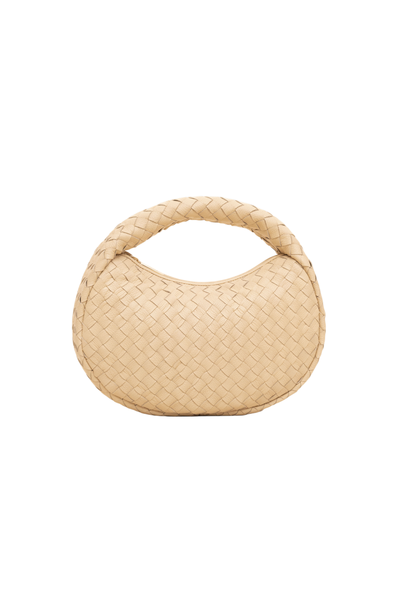 Laluna Mini Woven Shoulder Bag in Sand