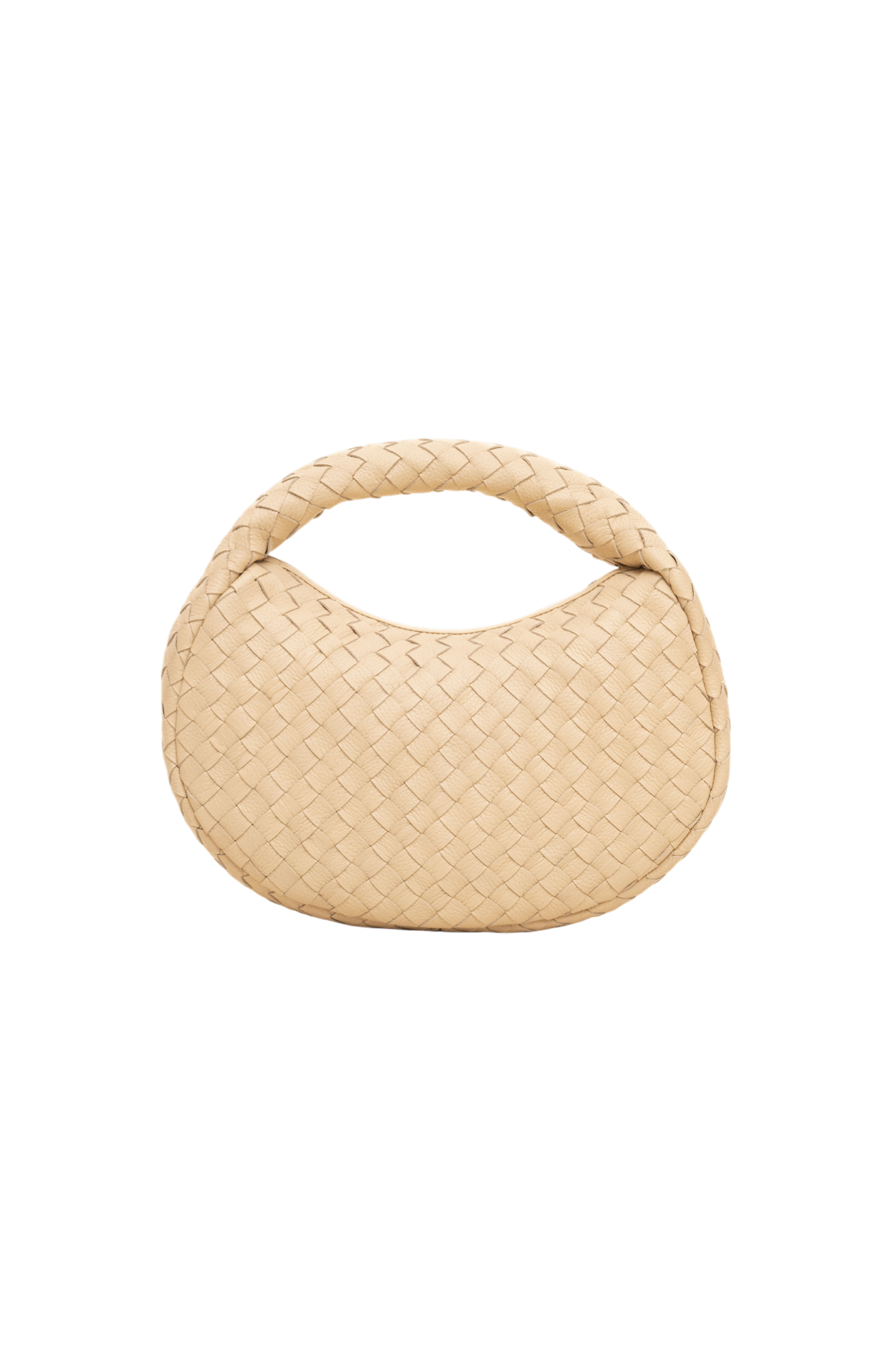 Laluna Mini Woven Shoulder Bag in Sand