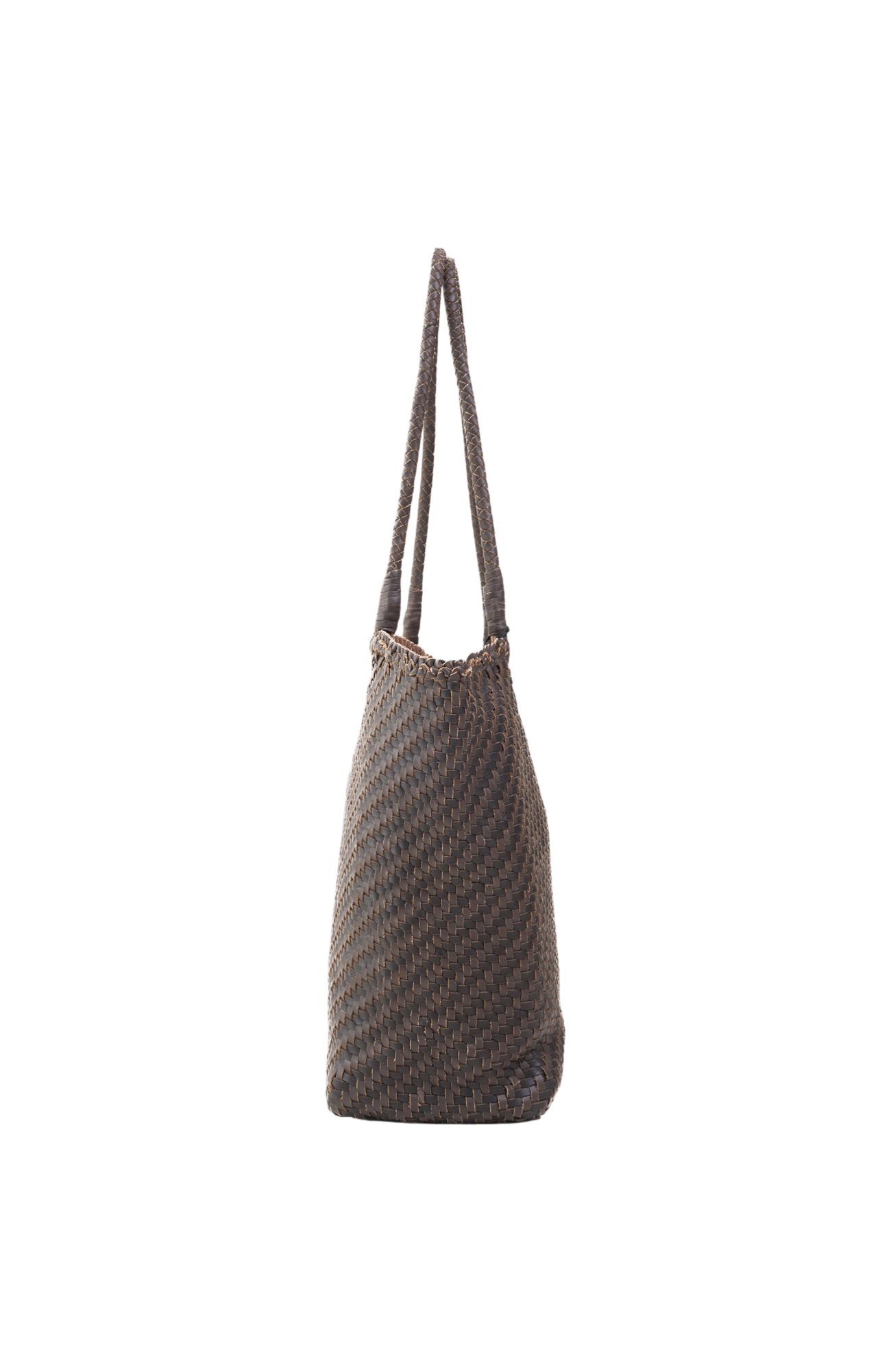 Lana Woven Tote in Crema & Fondant