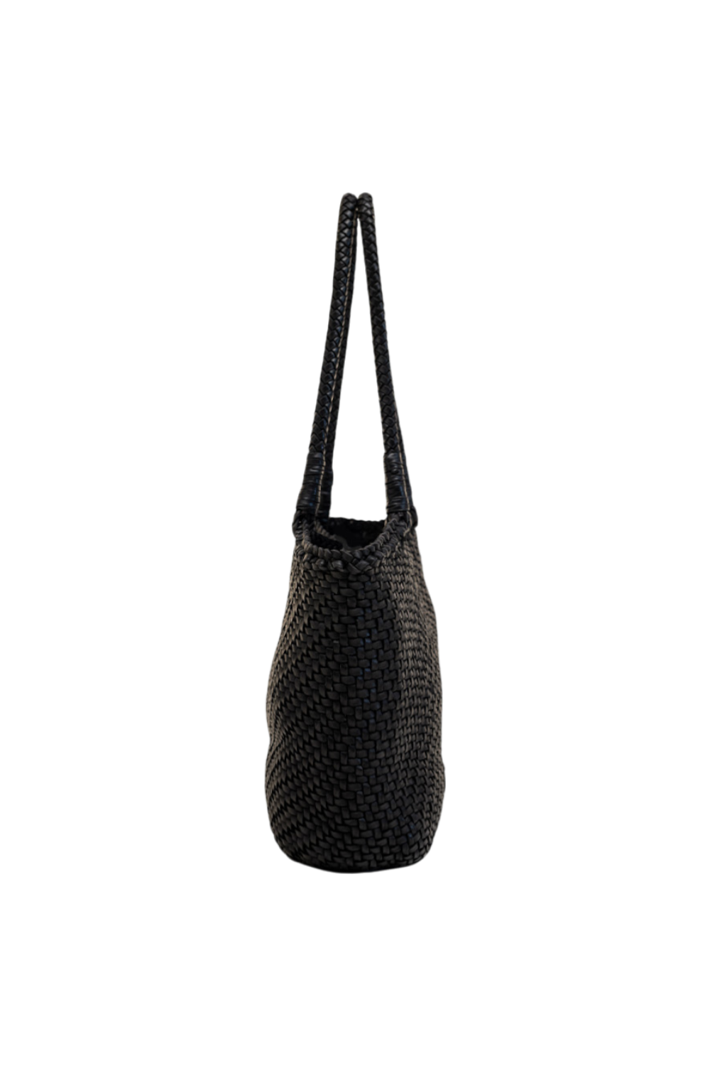 Lana Mini Woven Tote in Black