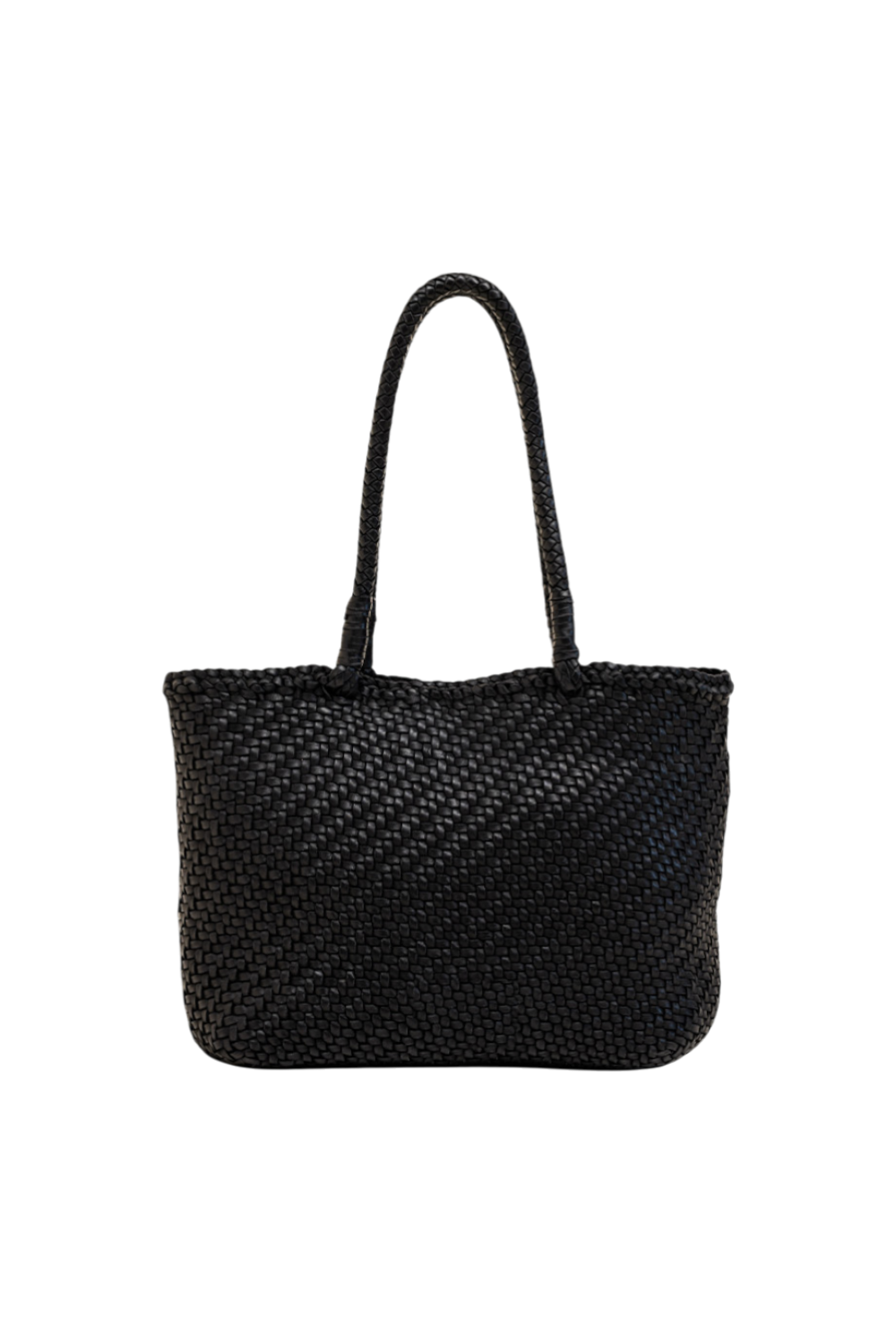 Lana Mini Woven Tote in Black