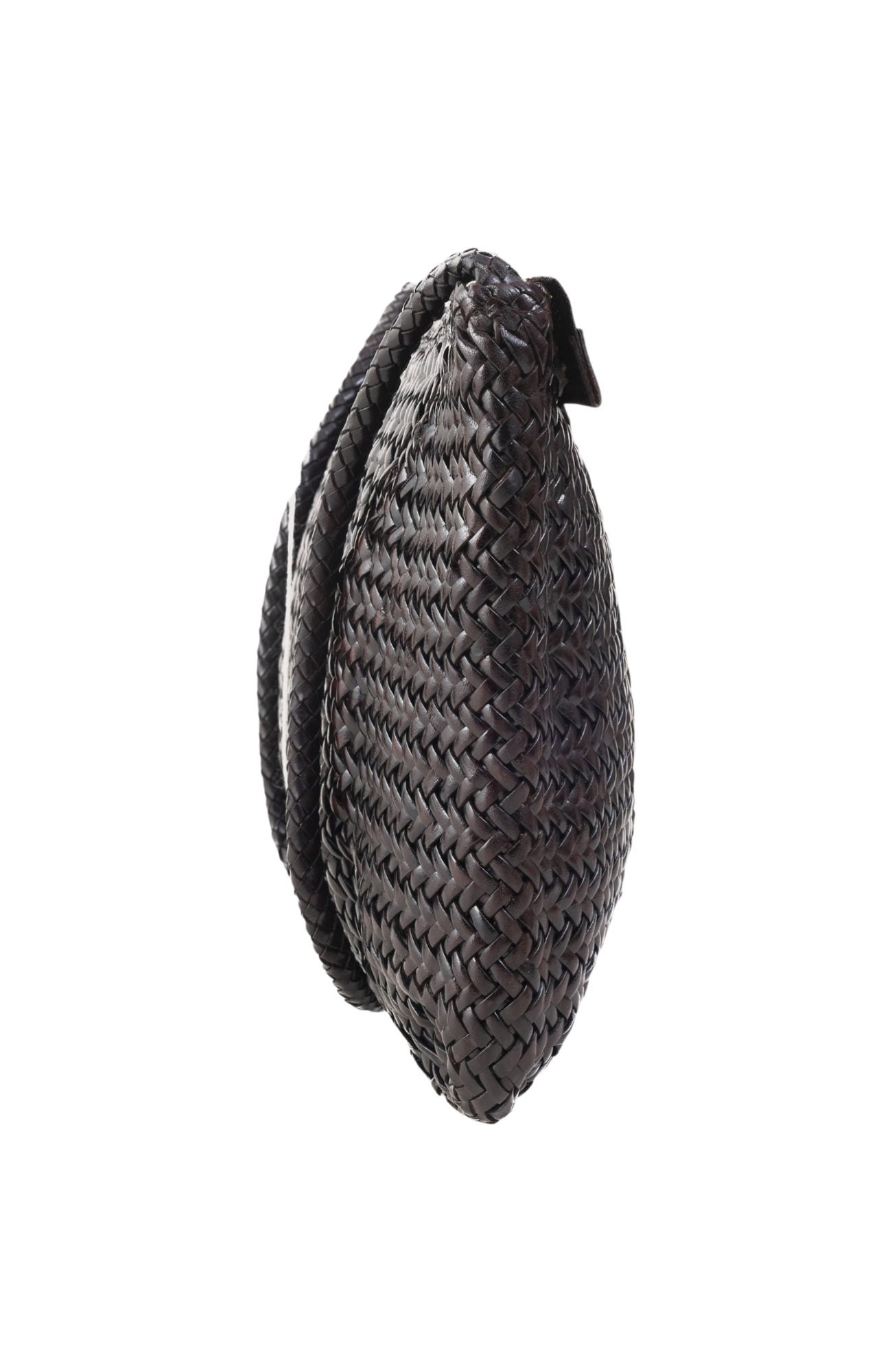 Nina Woven Shoulder Bag in Crema