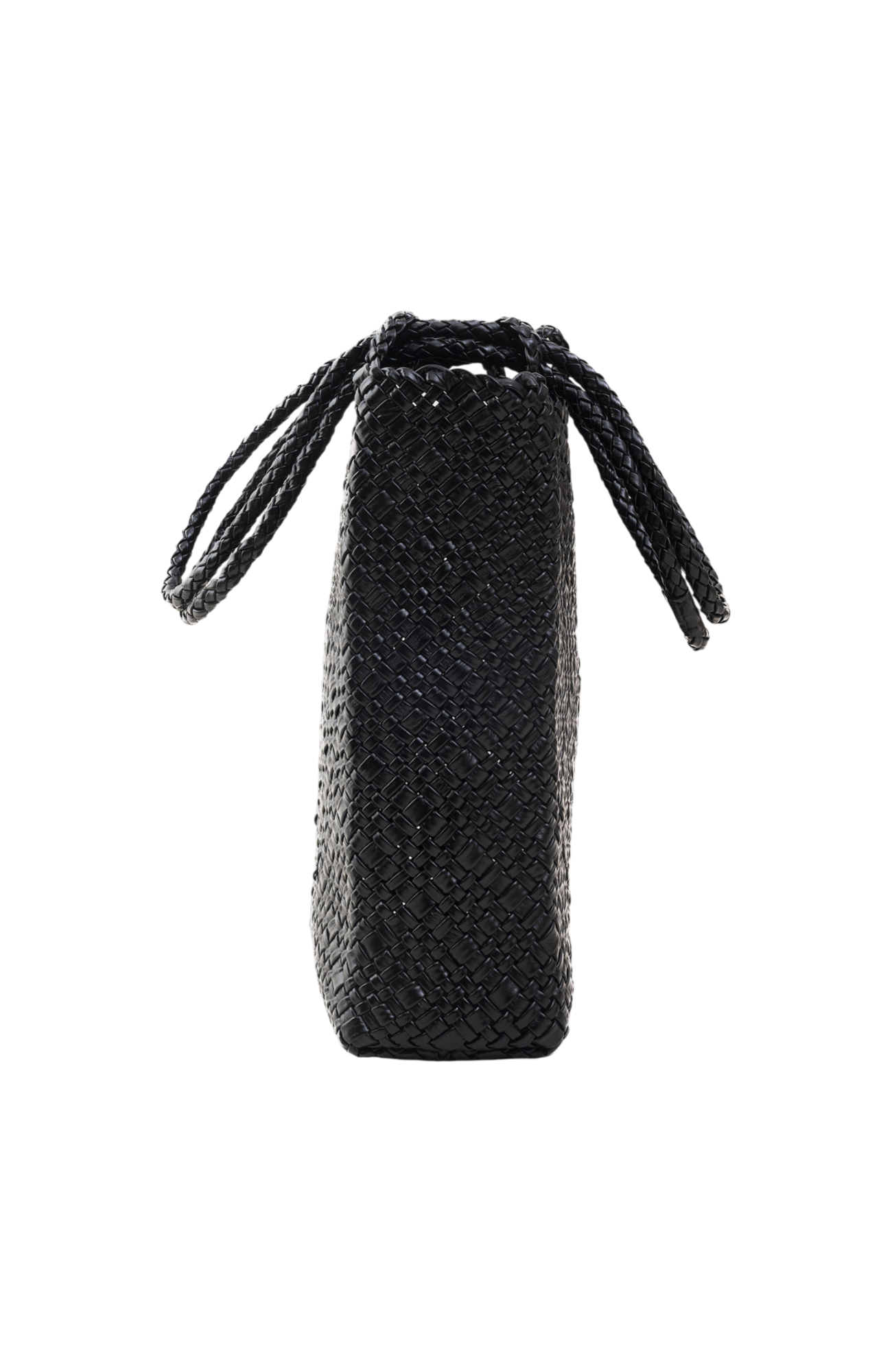 Piper Woven Tote in Black