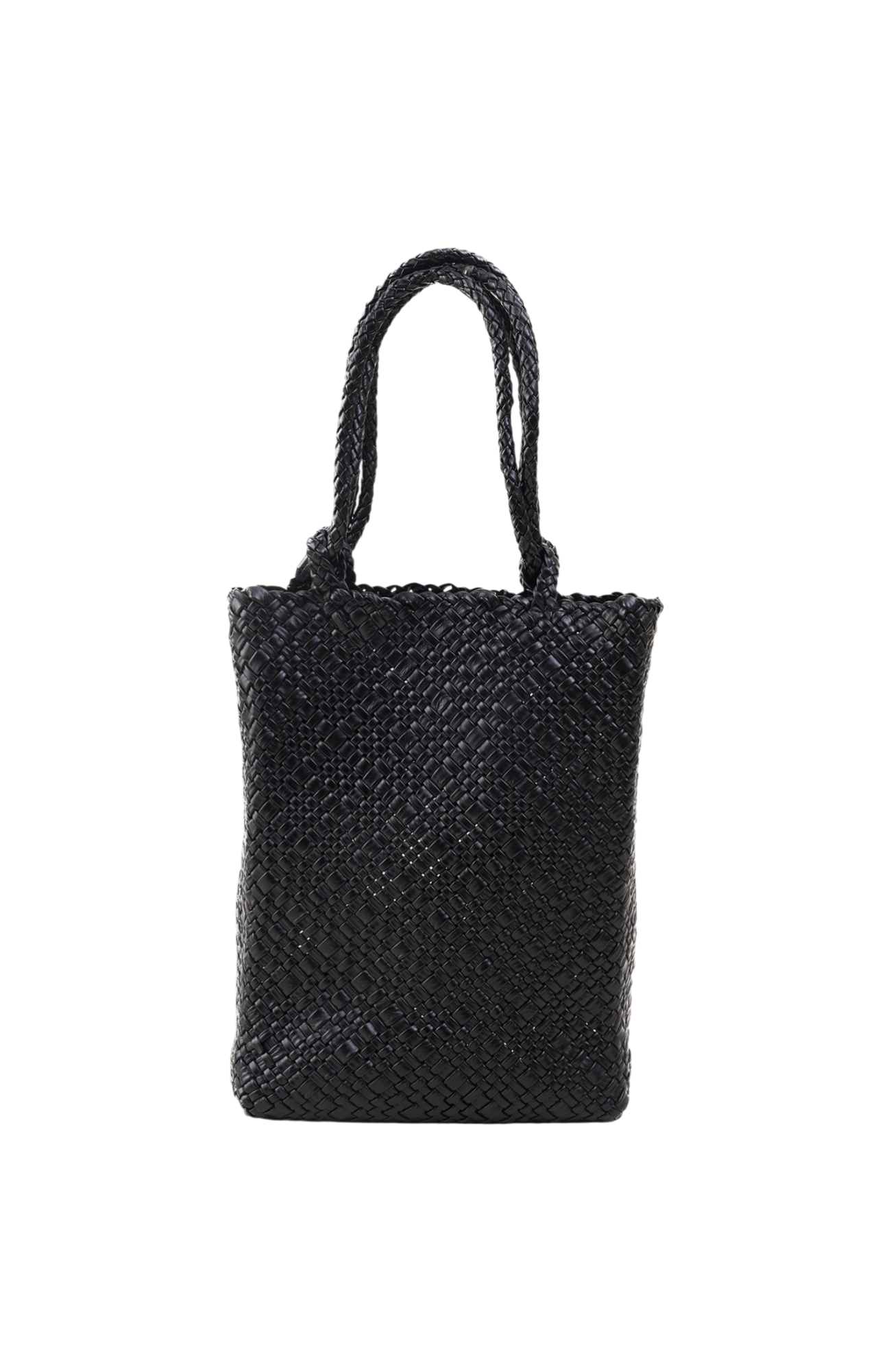 Piper Woven Tote in Black