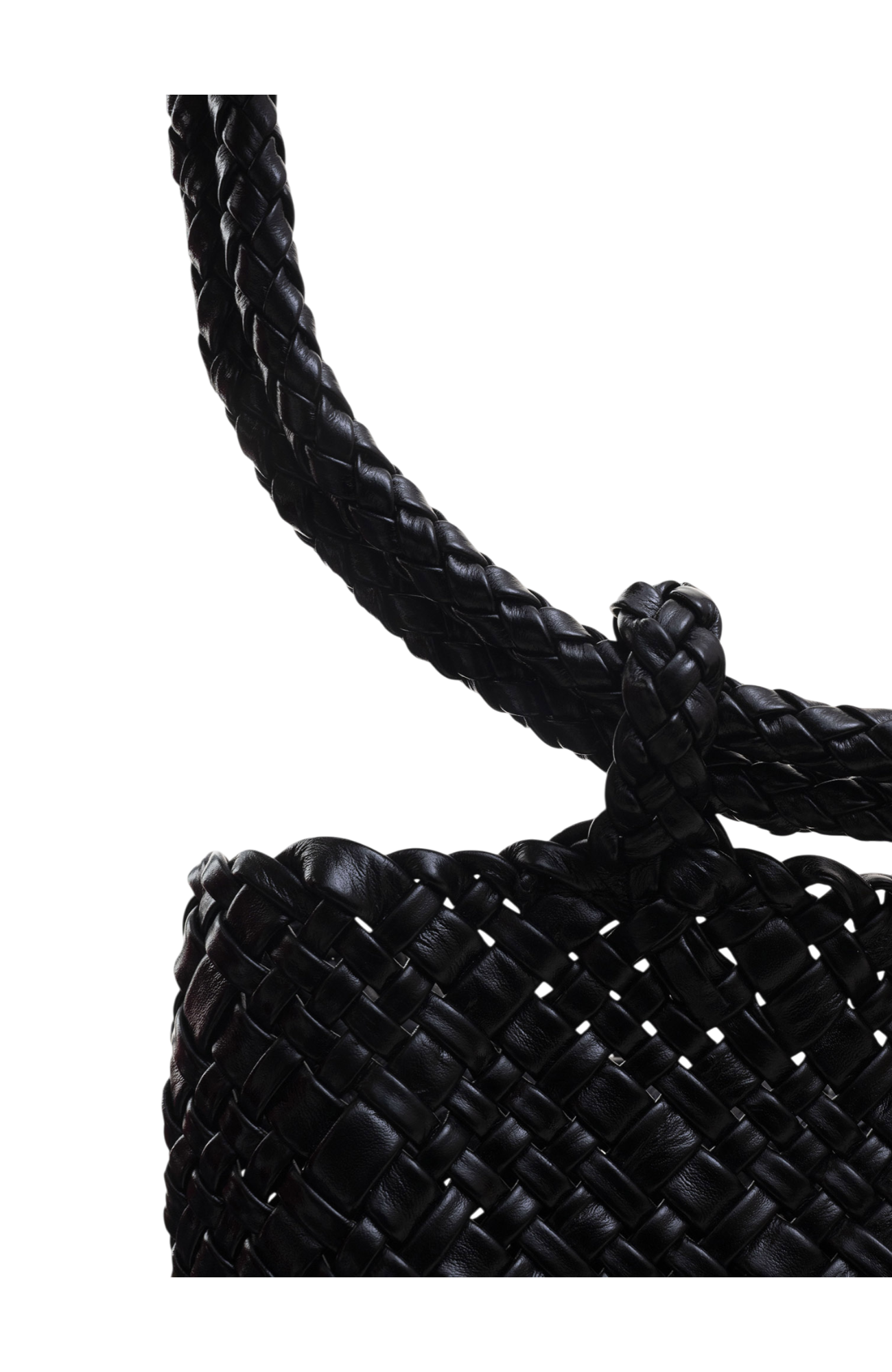 Piper Woven Tote in Black