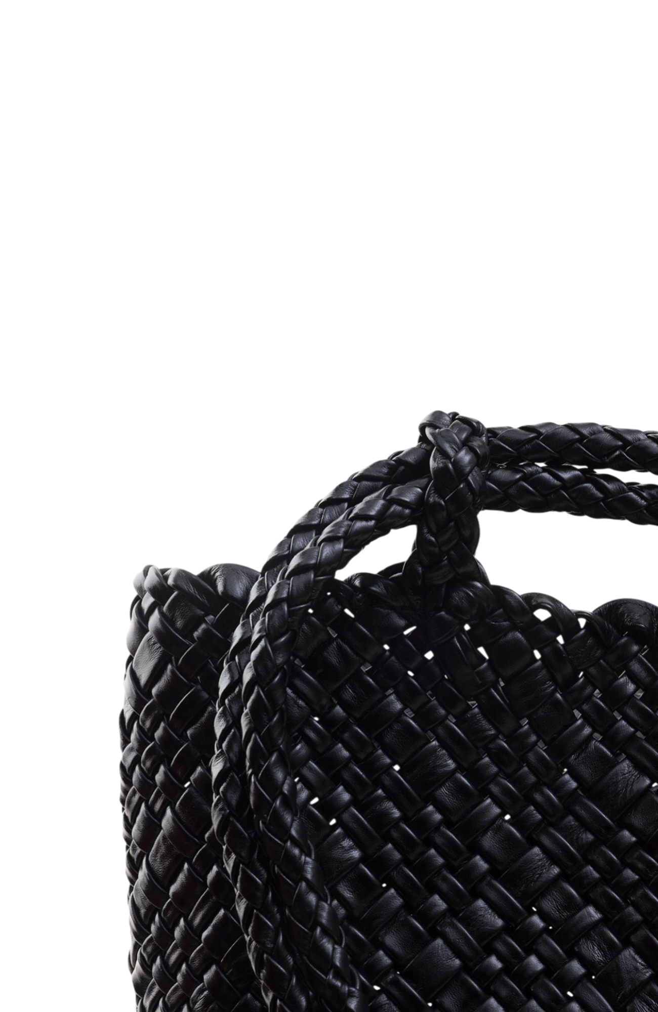 Piper Woven Tote in Black