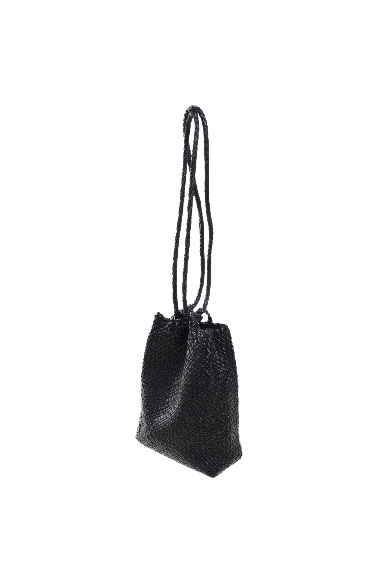 Piper Woven Tote in Black