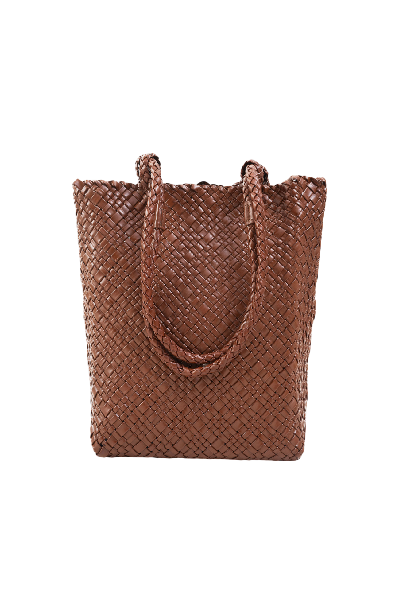Piper Woven Tote in Toffee