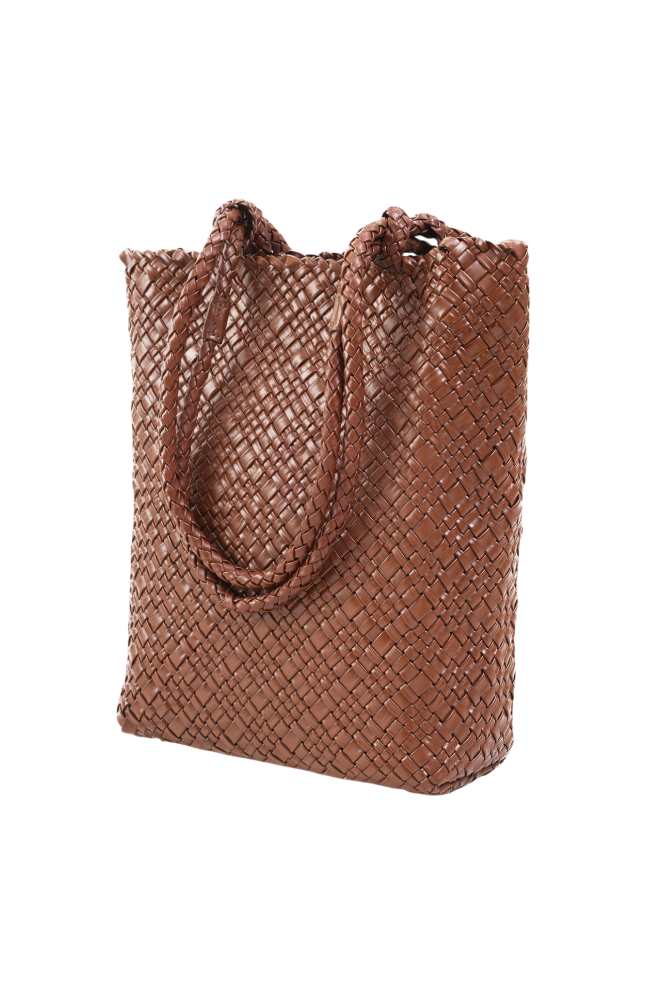 Piper Woven Tote in Toffee
